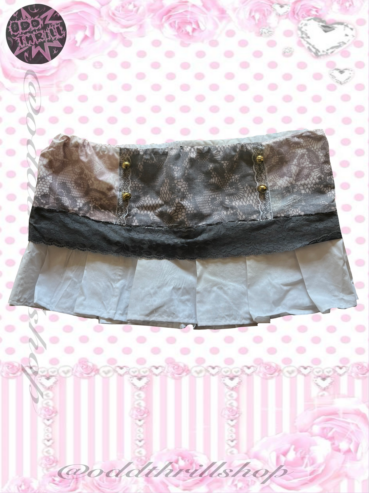 Grey Lace Skirt