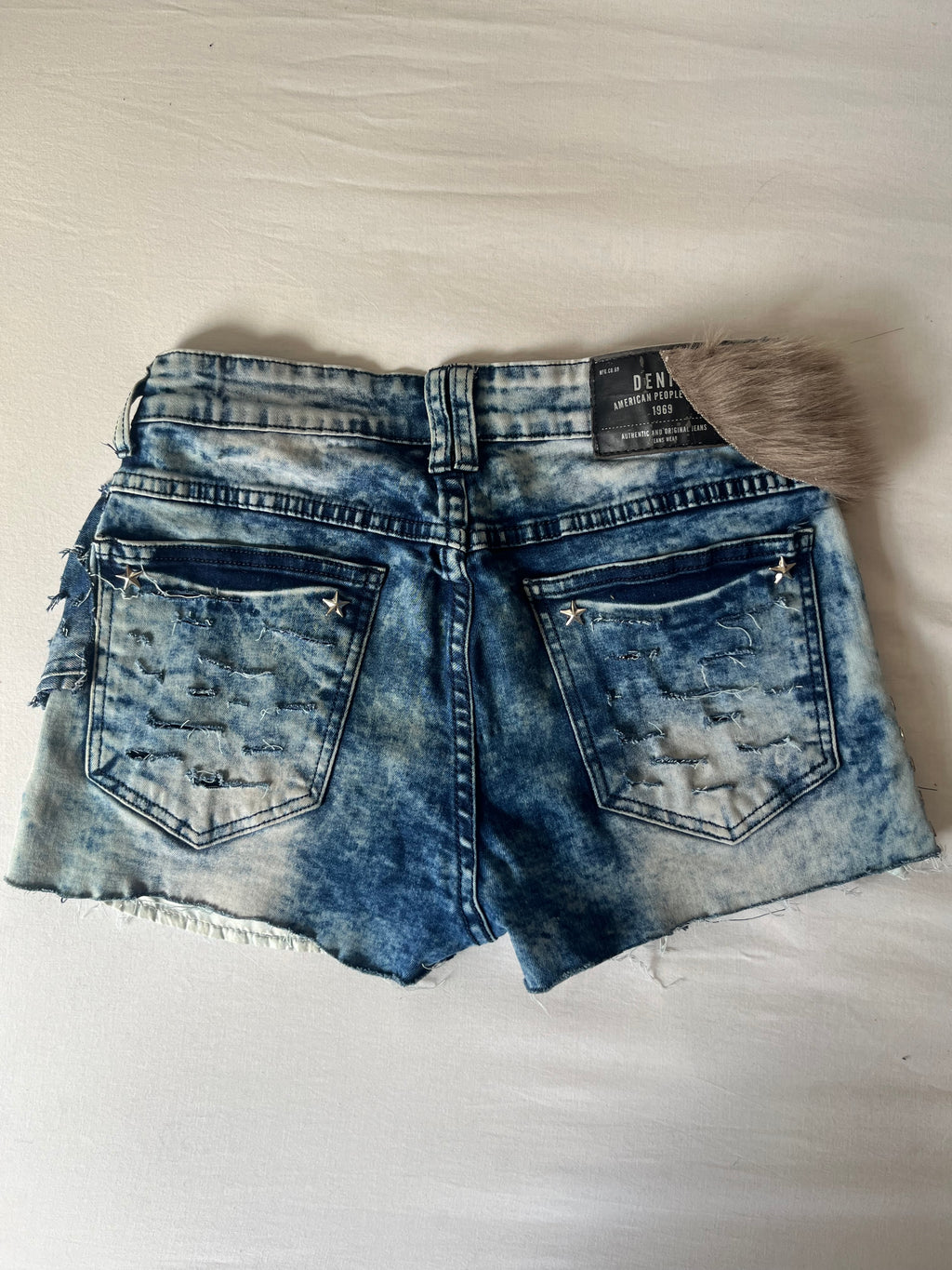 Fur Jean Shorts