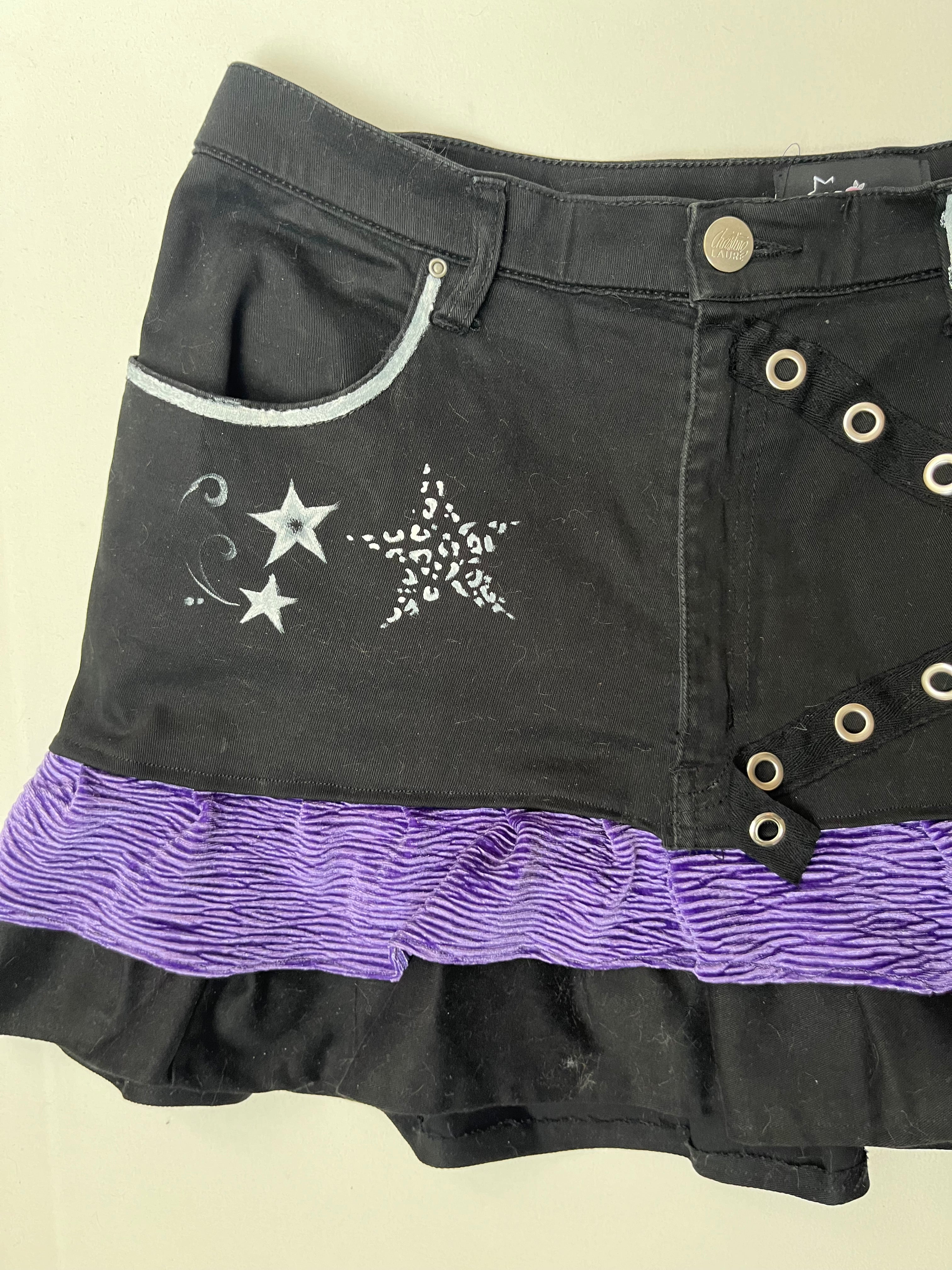 Purple emo Skirt