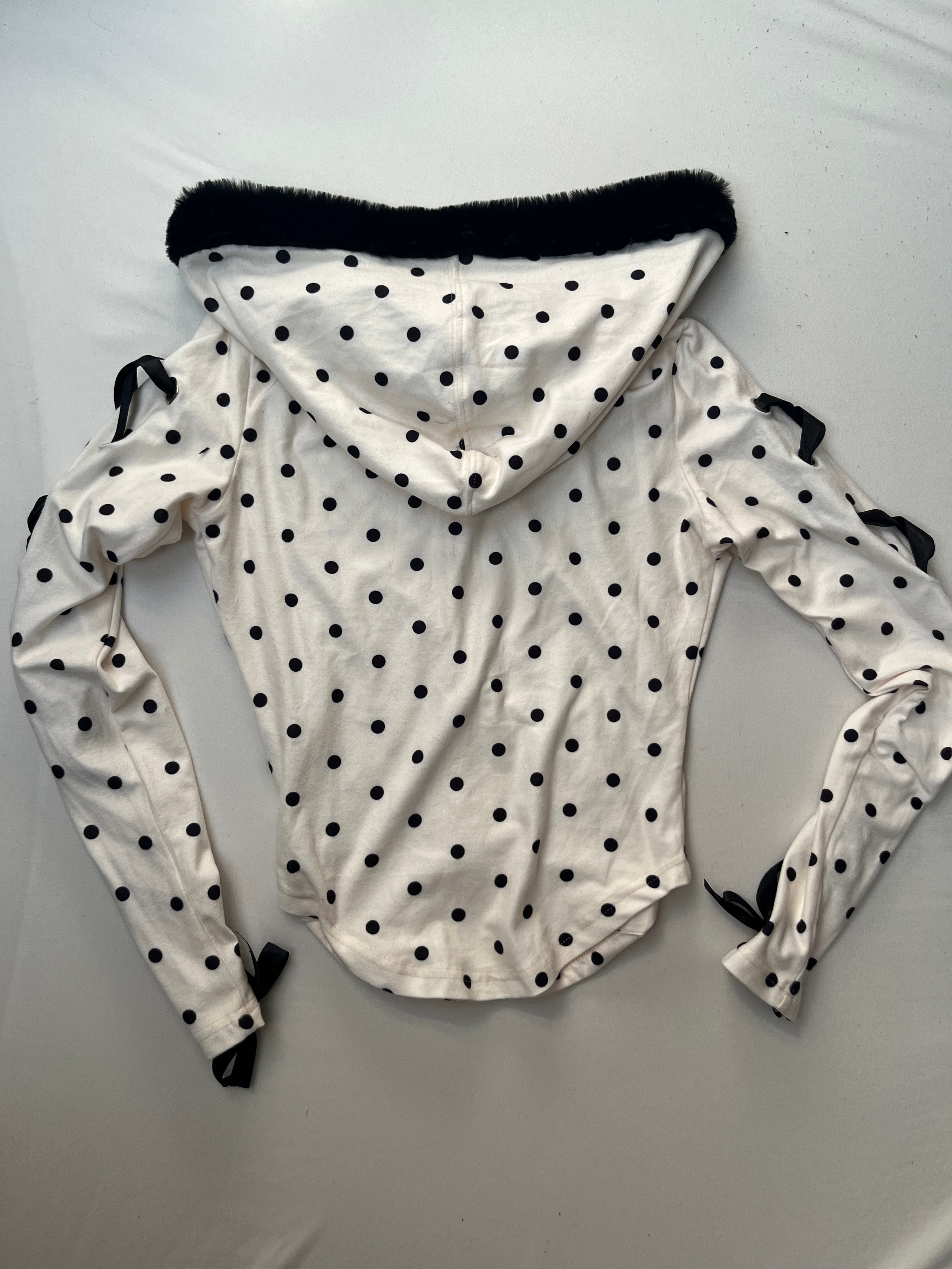 Polka dot Zip Up