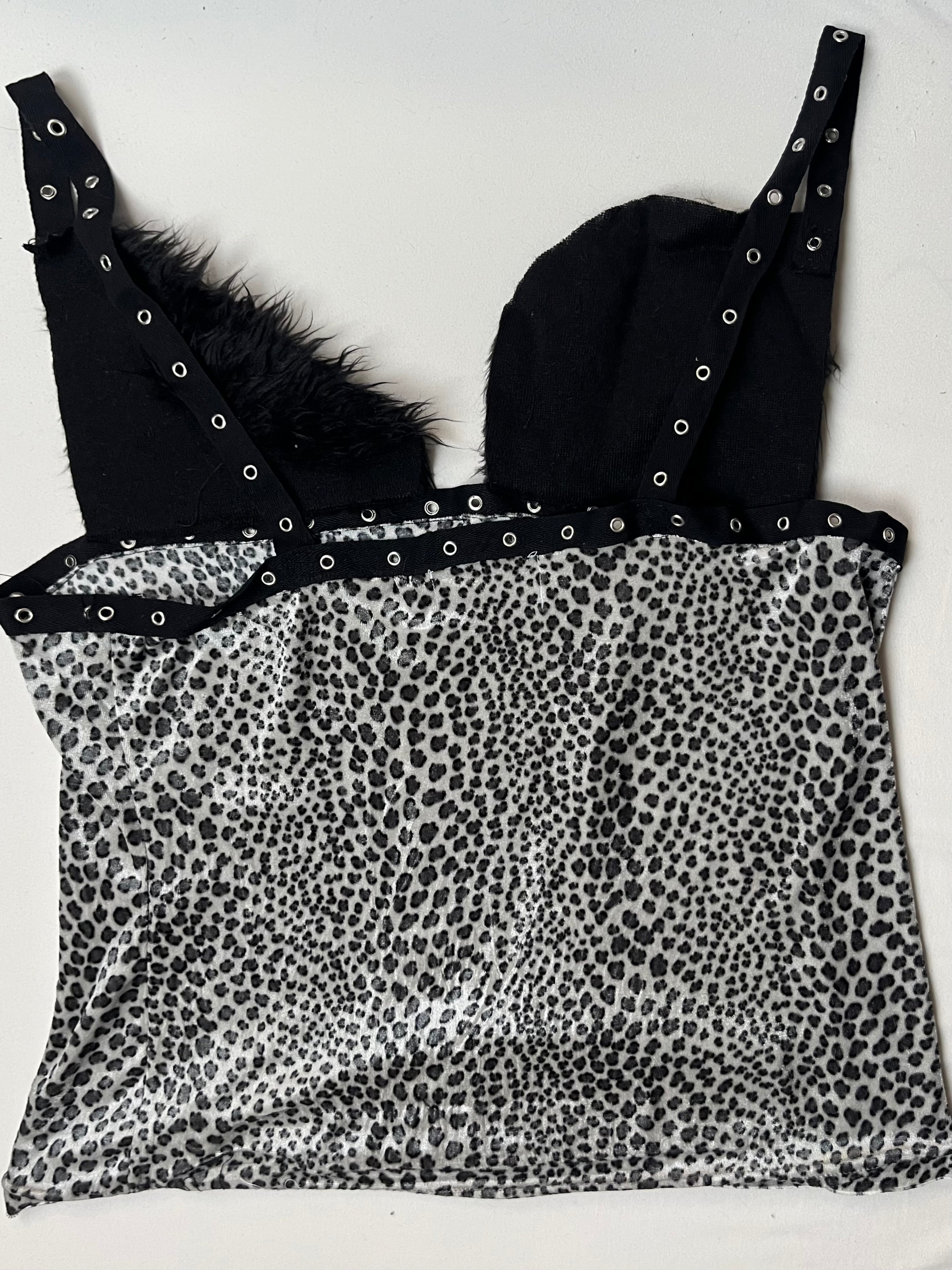 Leopard strap Top