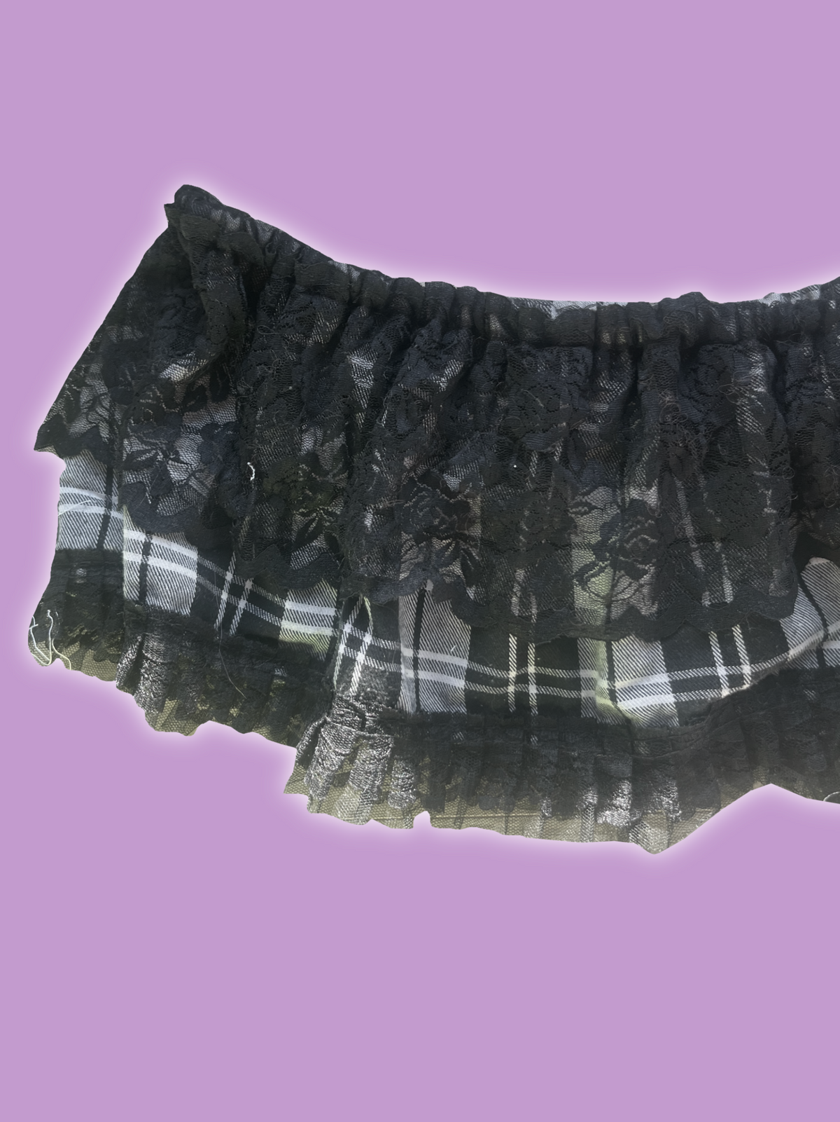 Lace miniskirt