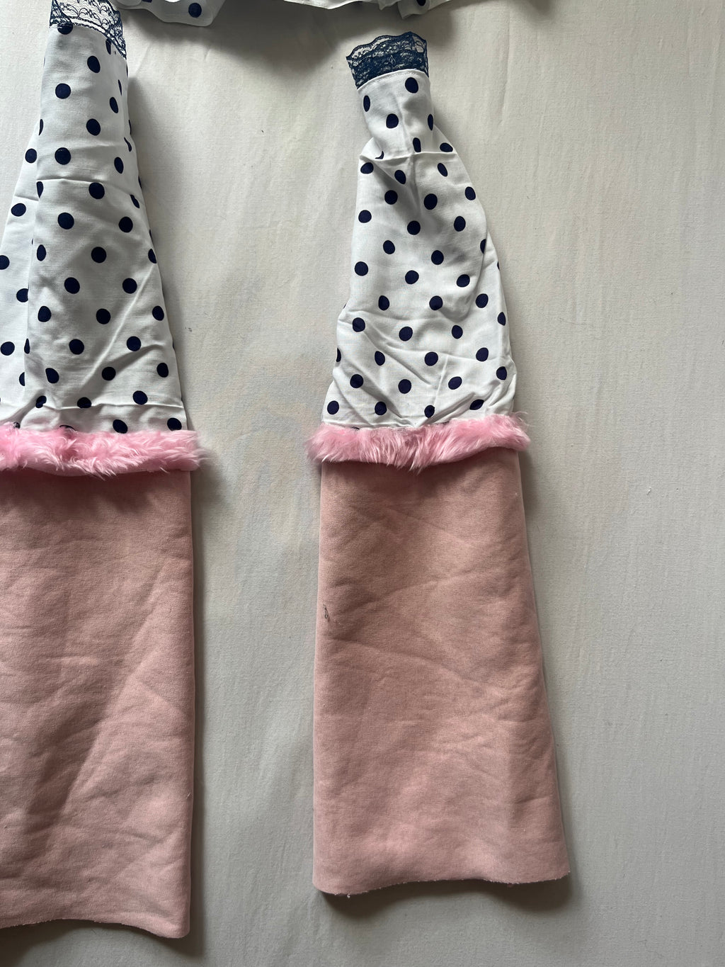 Pink & Navy Polka Set