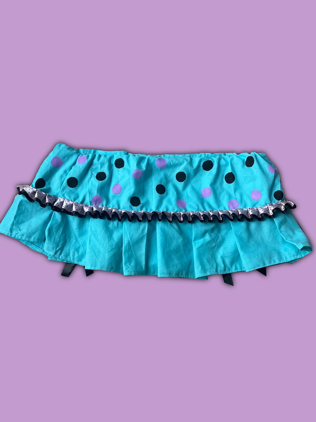 Turquoise black Skirt