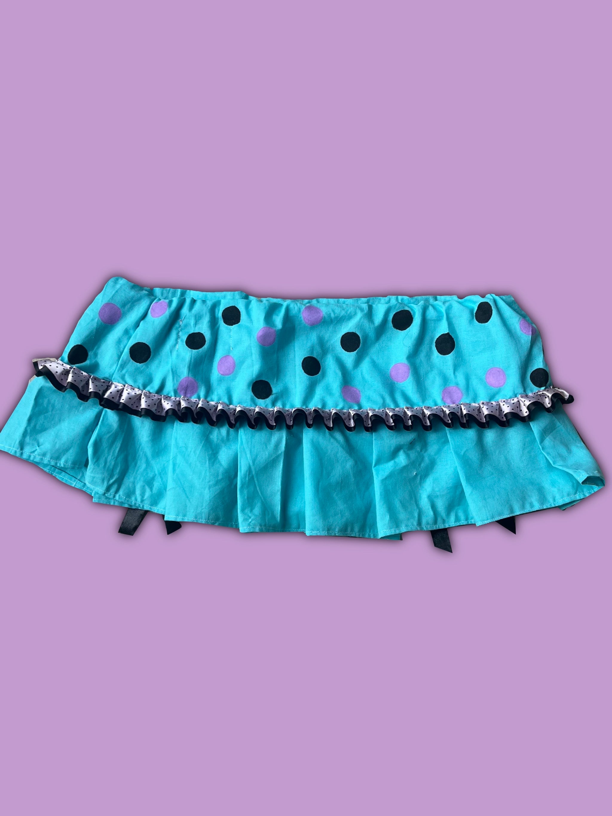 Turquoise black Skirt
