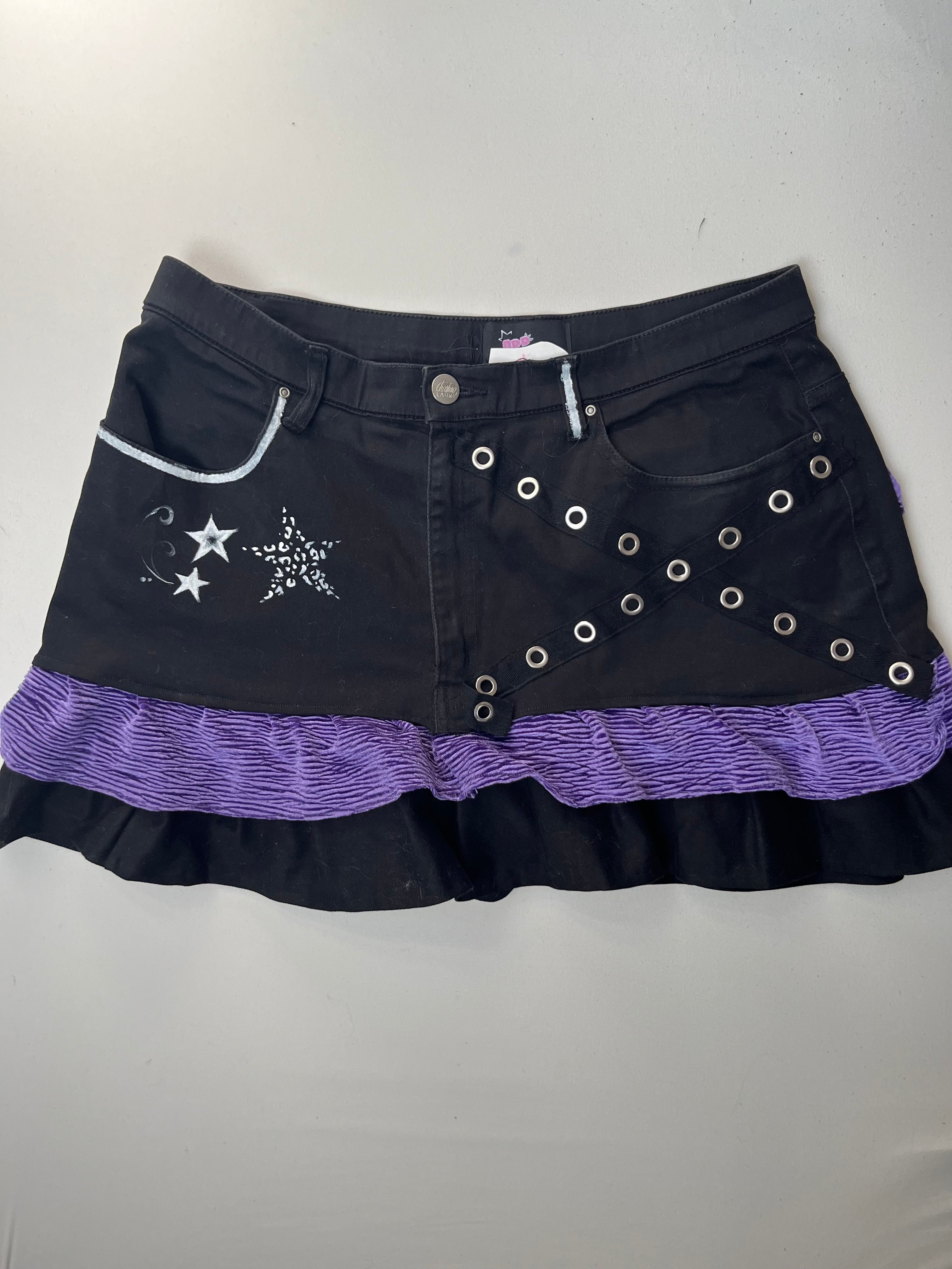 Purple emo Skirt