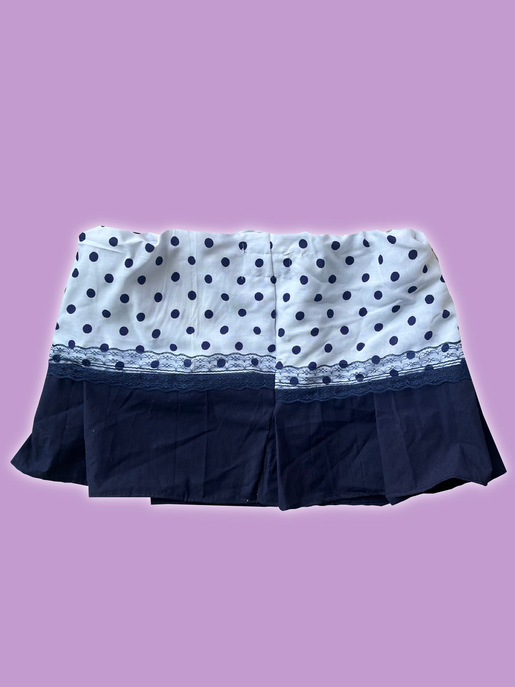 Navy Polka dot Skirt