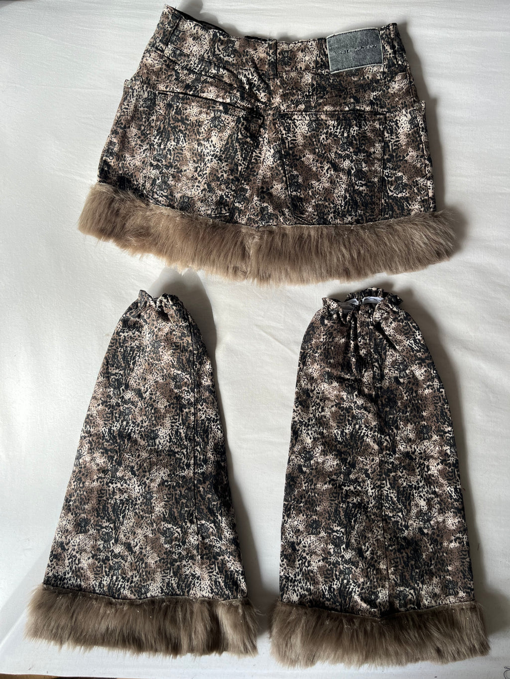 Leopard teddy bear Skirt & Leg Warmers