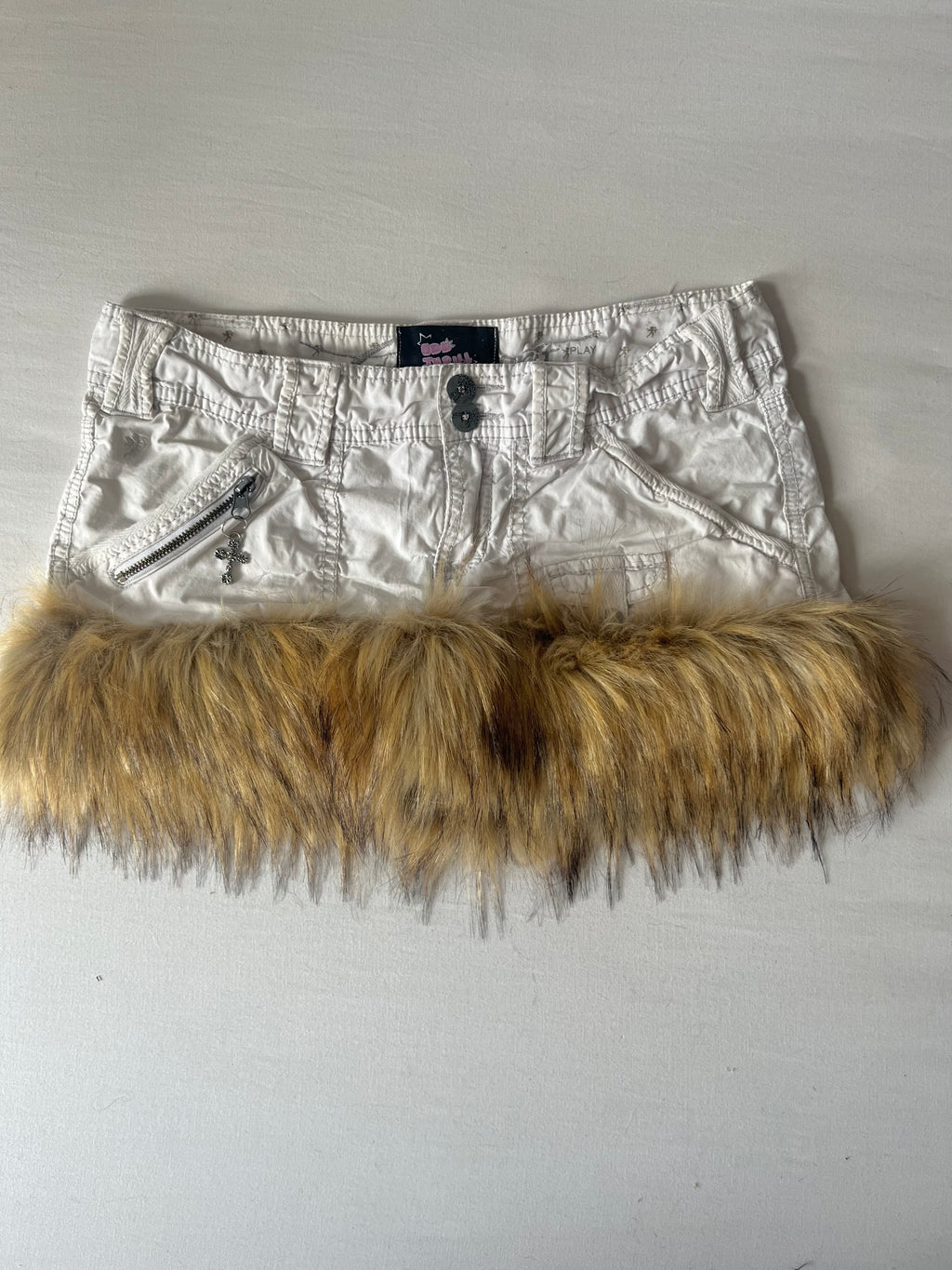 Y2K fur Skirt