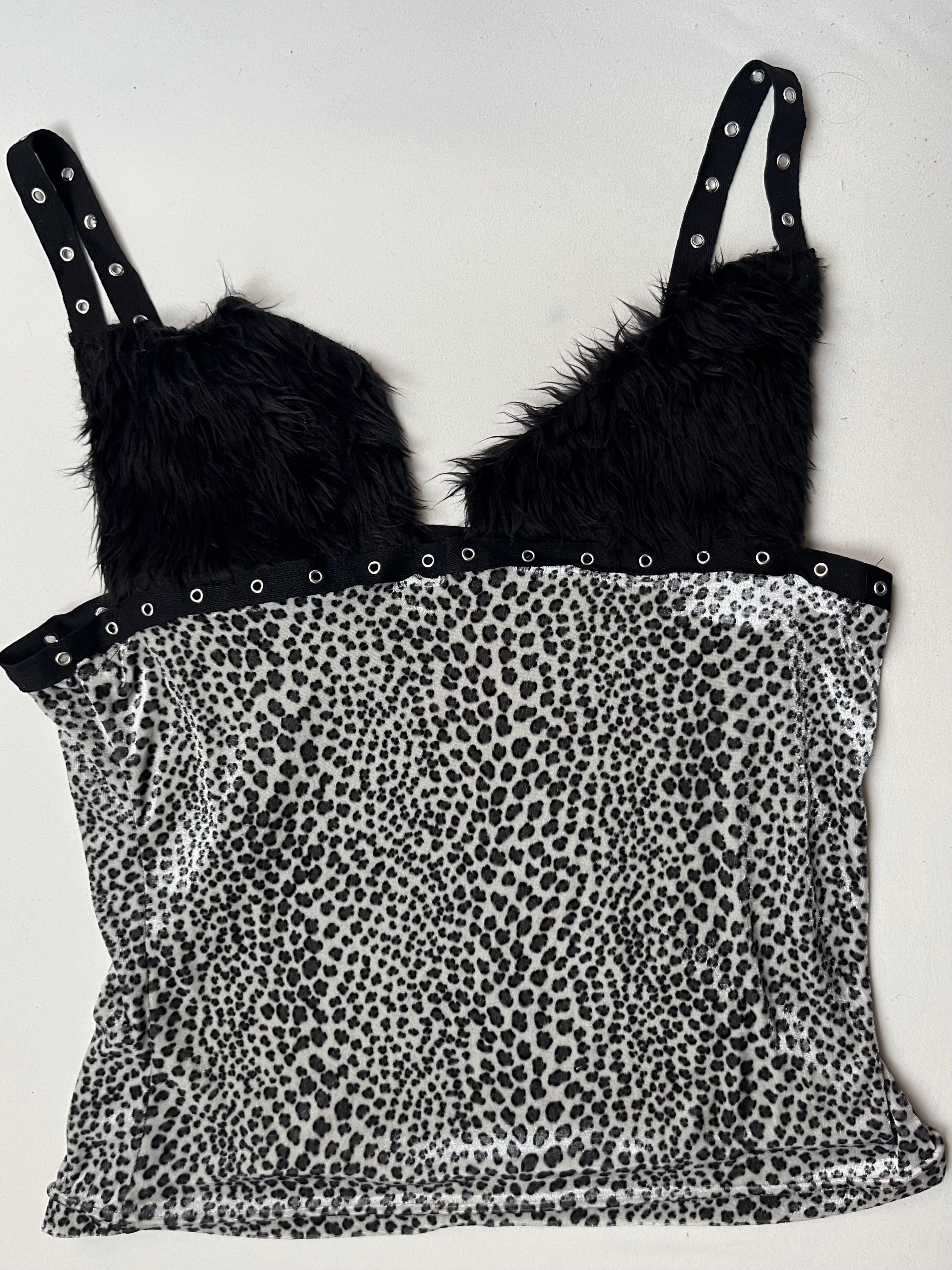Leopard strap Top