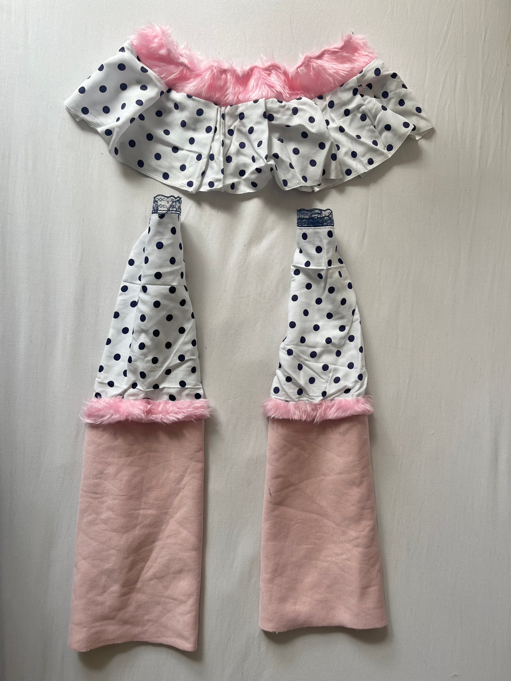 Pink & Navy Polka Set