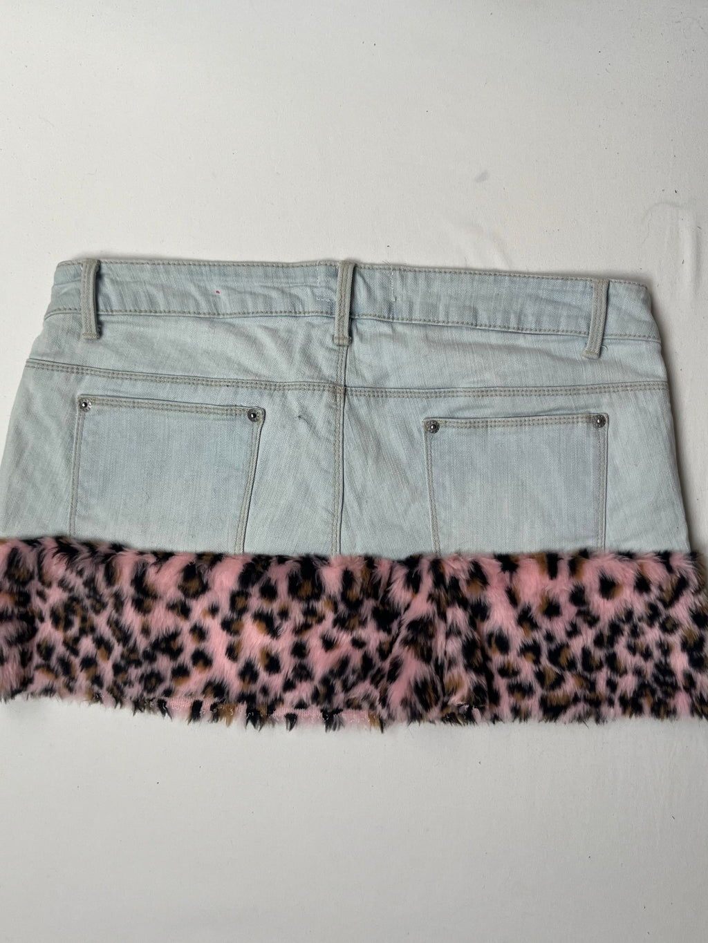 Y2k leopard pink Skirt