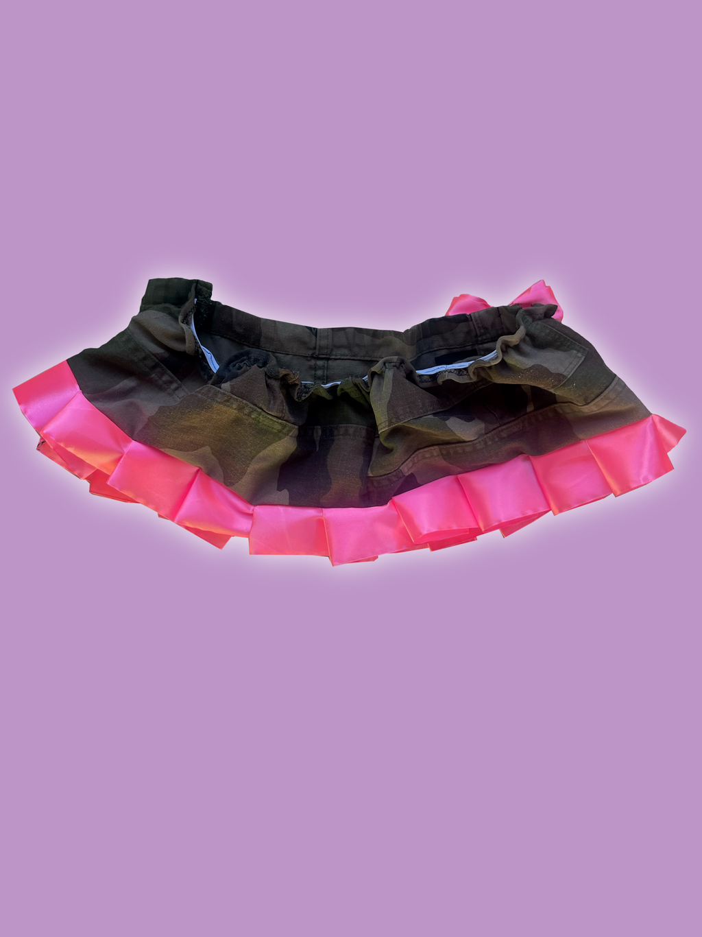 Mini Camo & pink skirt