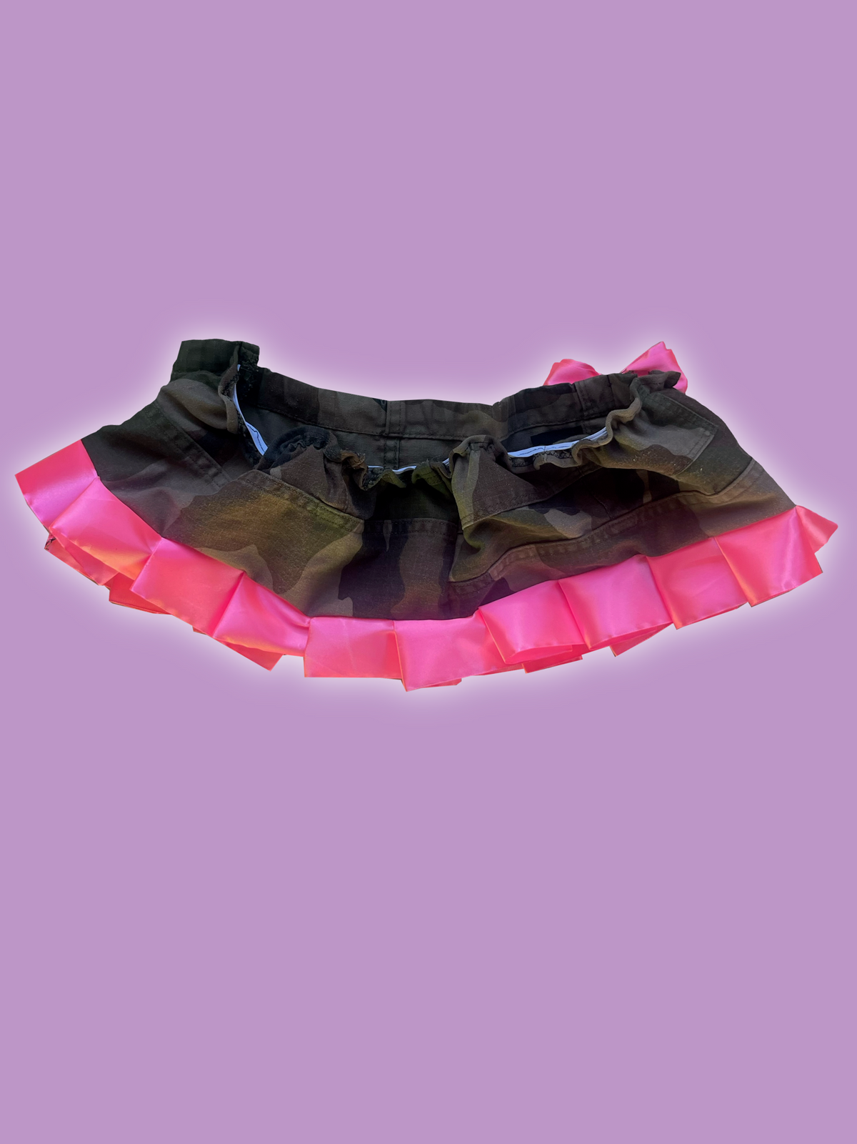 Mini Camo & pink skirt