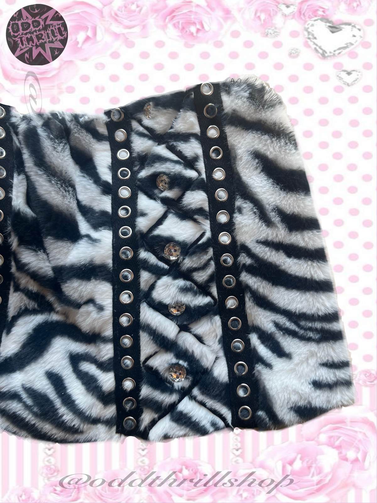 Zebra fur Skirt