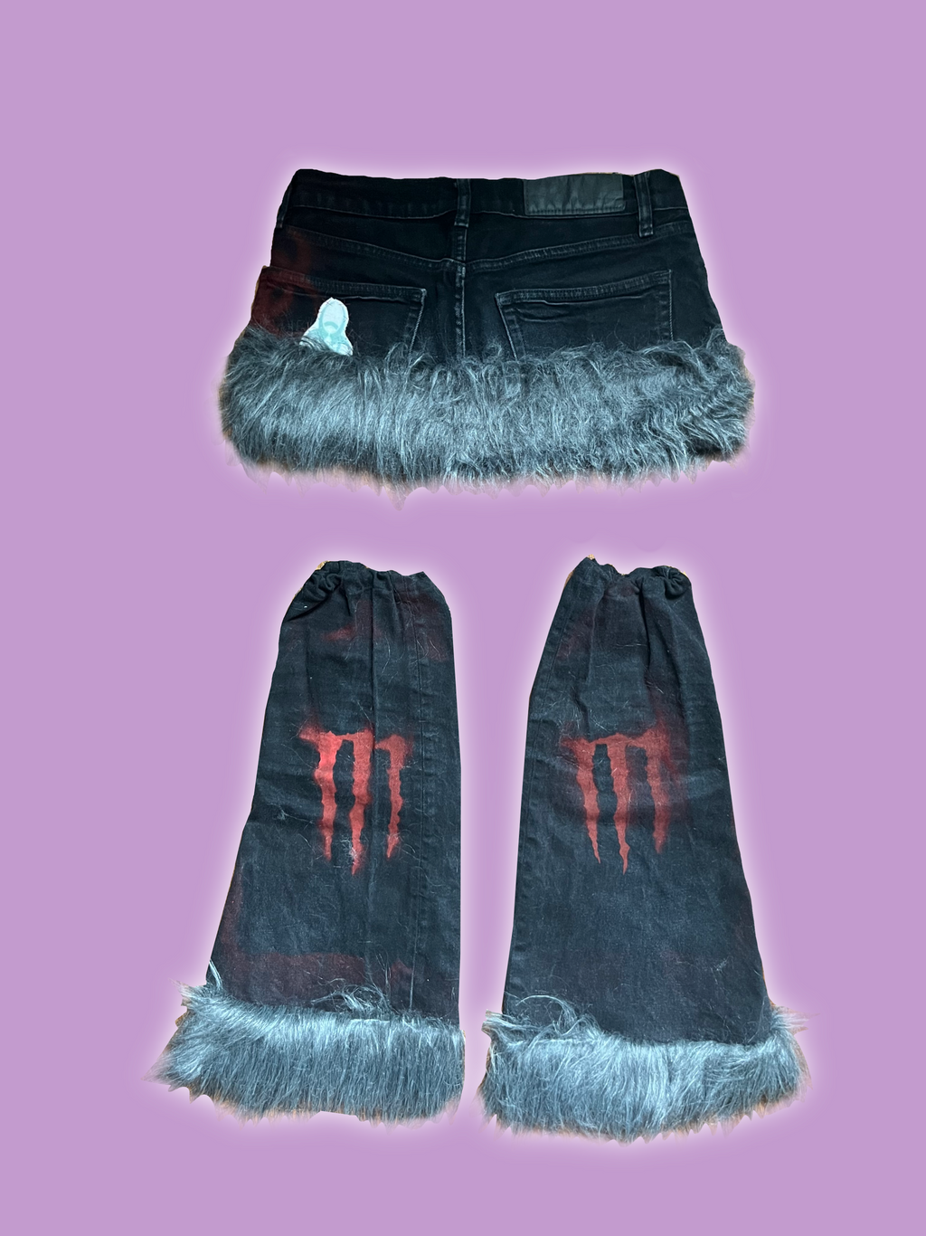 Apocalypse skirt & leg warmers set