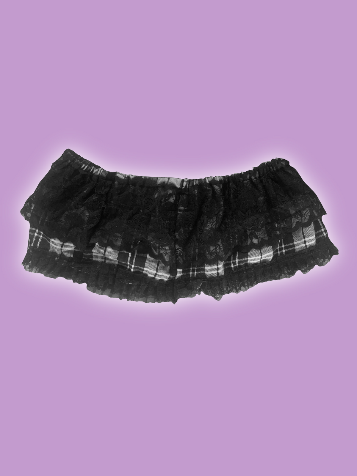 Lace miniskirt