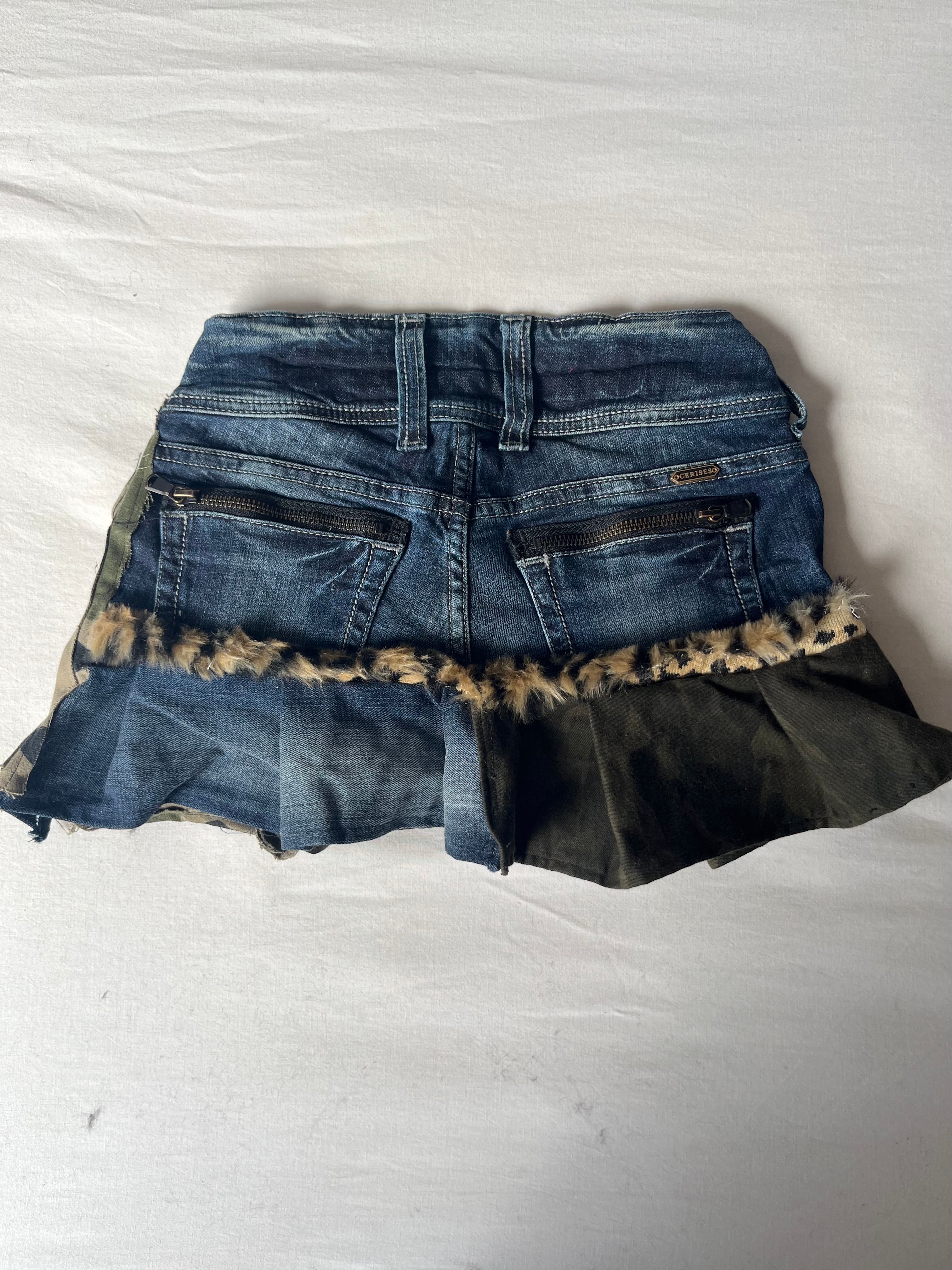 Jean & camouflage Skirt