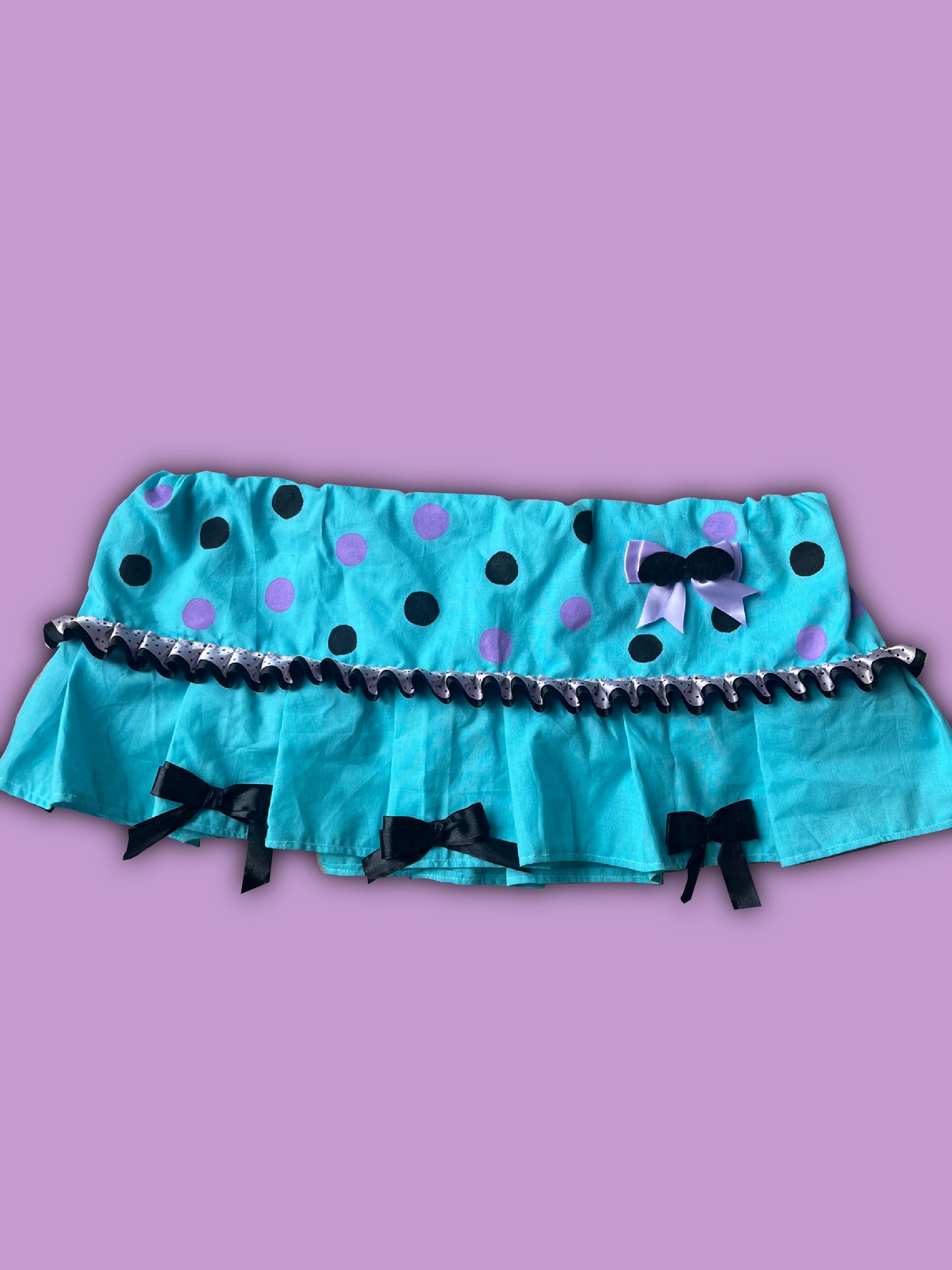 Turquoise black Skirt