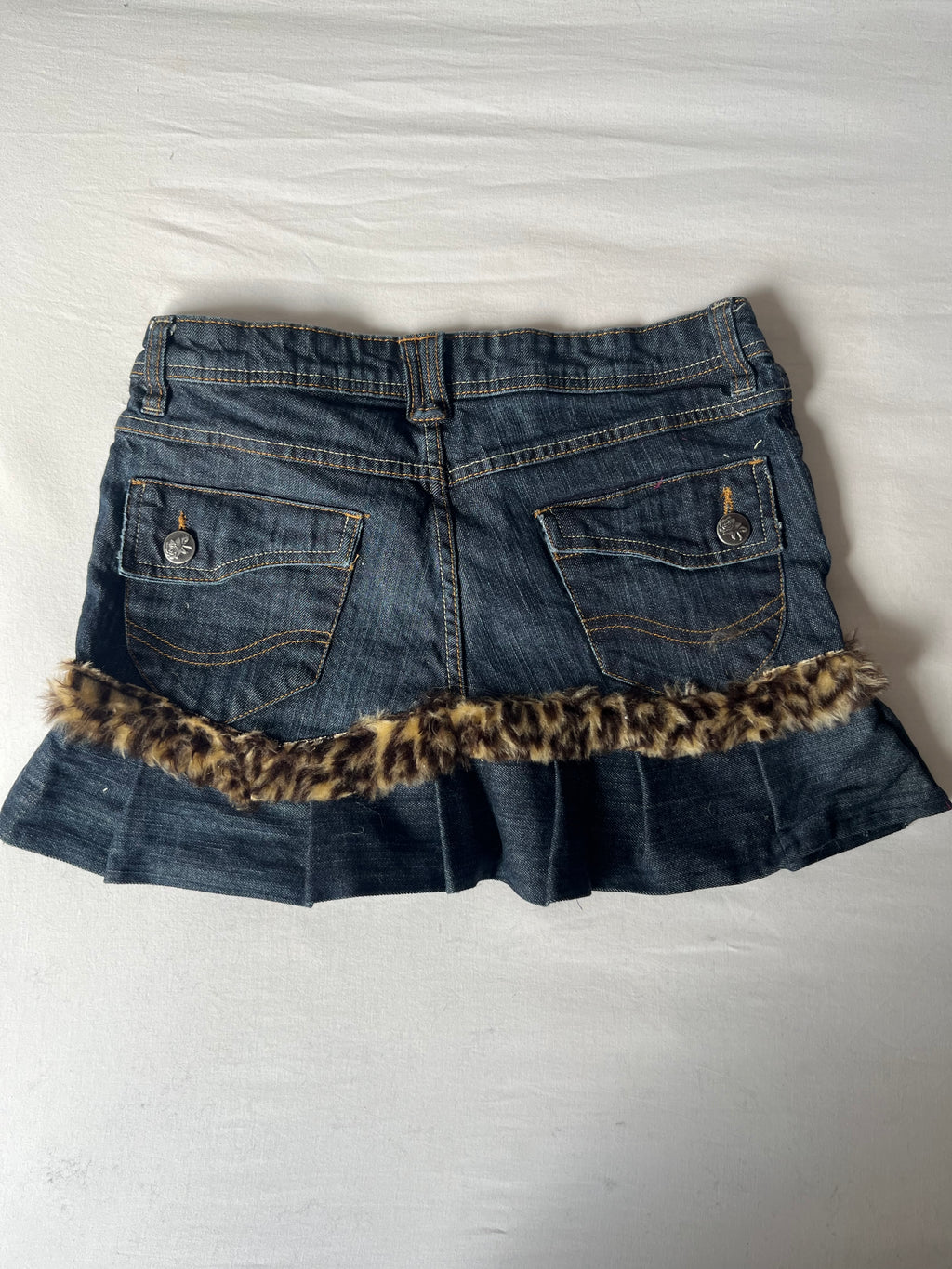 Leopard Jean Skirt