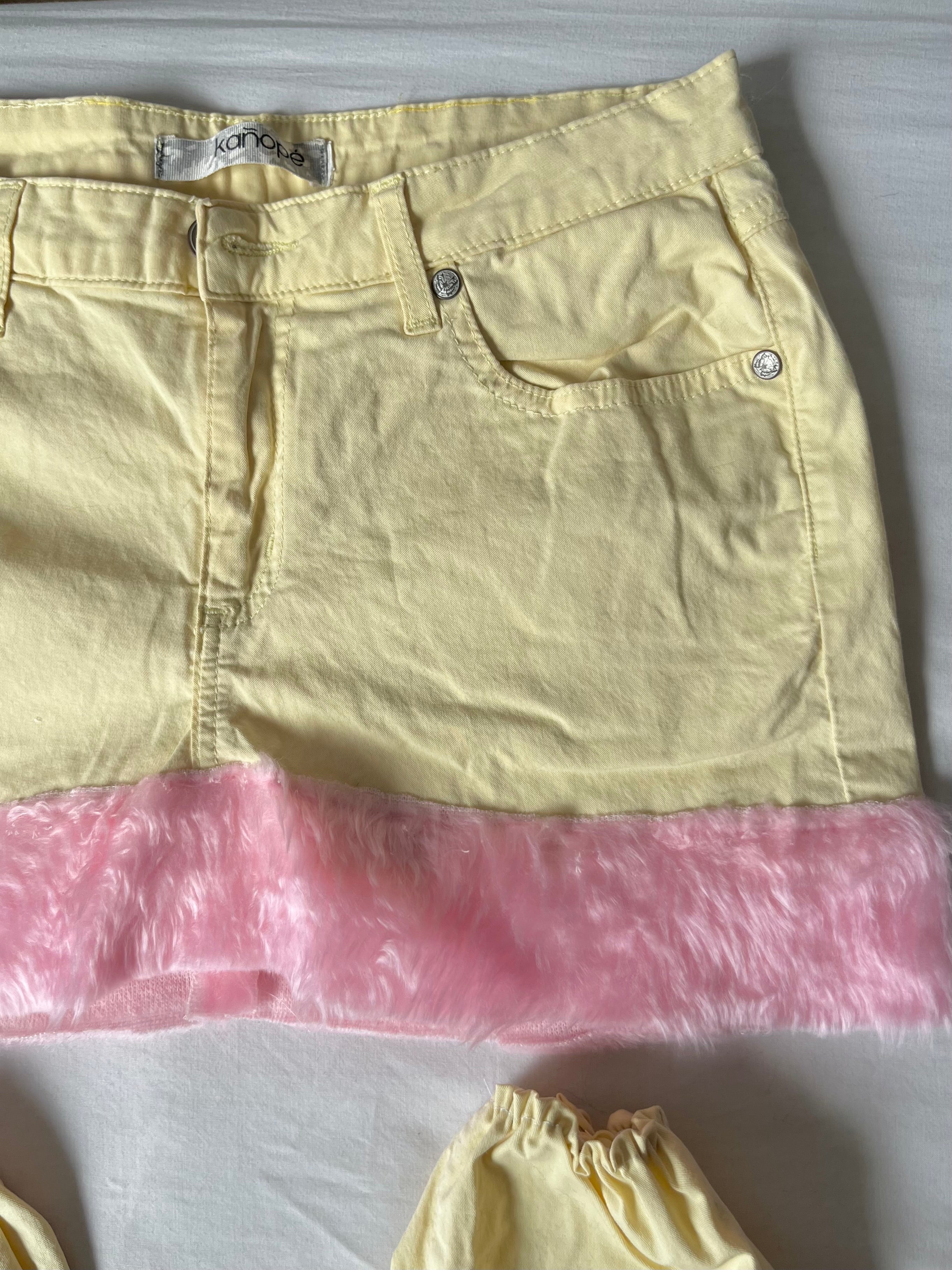 Pastel Skirt & Leg Warmers Set
