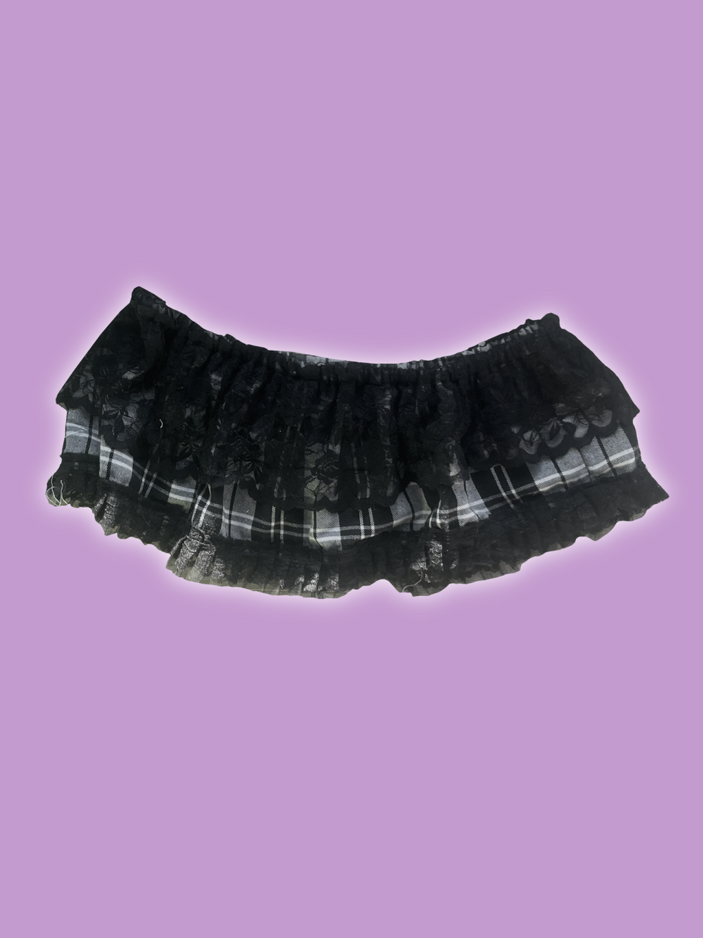 Lace miniskirt