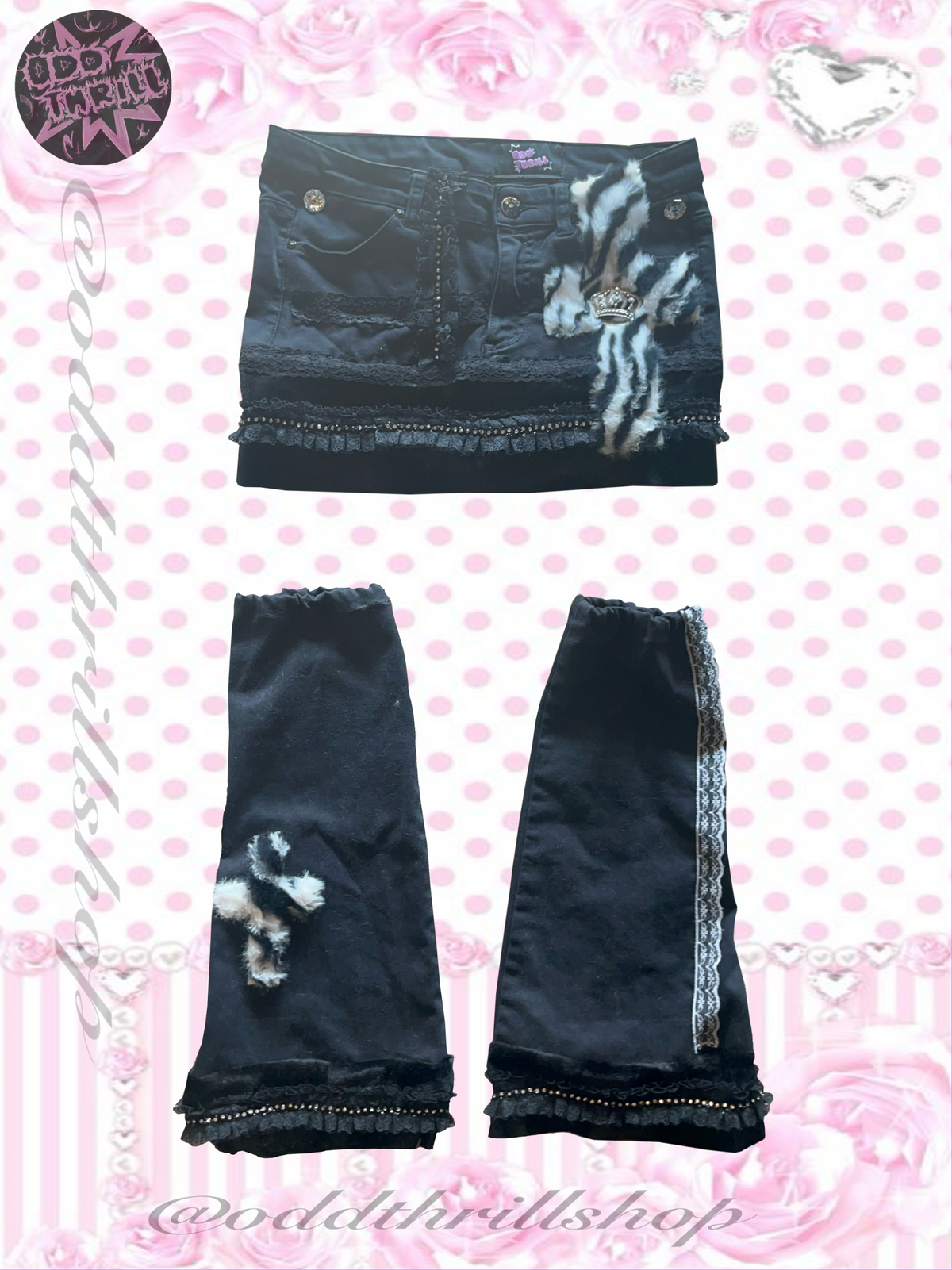 Crown Skirt & Leg warmers Set