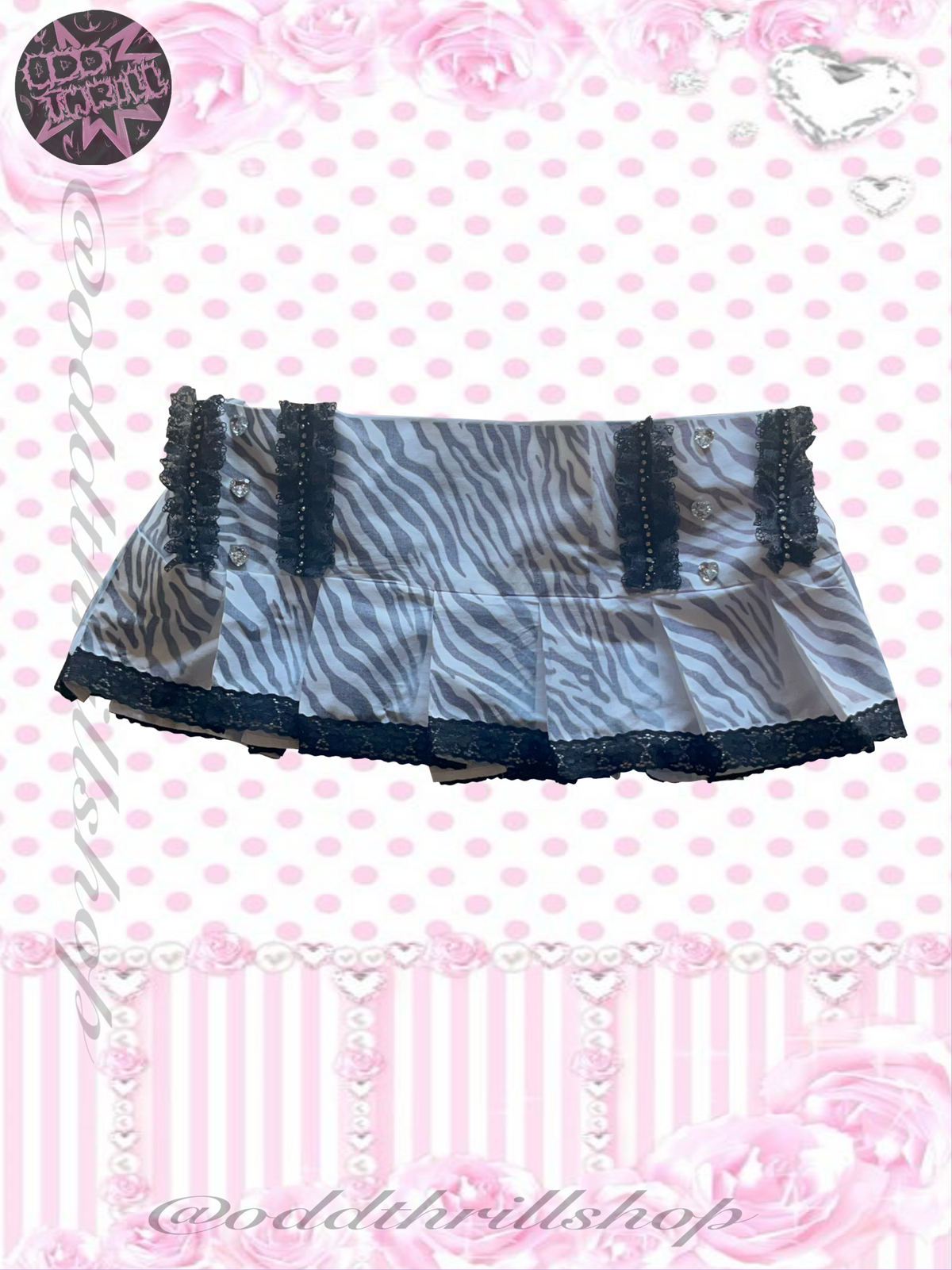 Zebra & Strass skirt