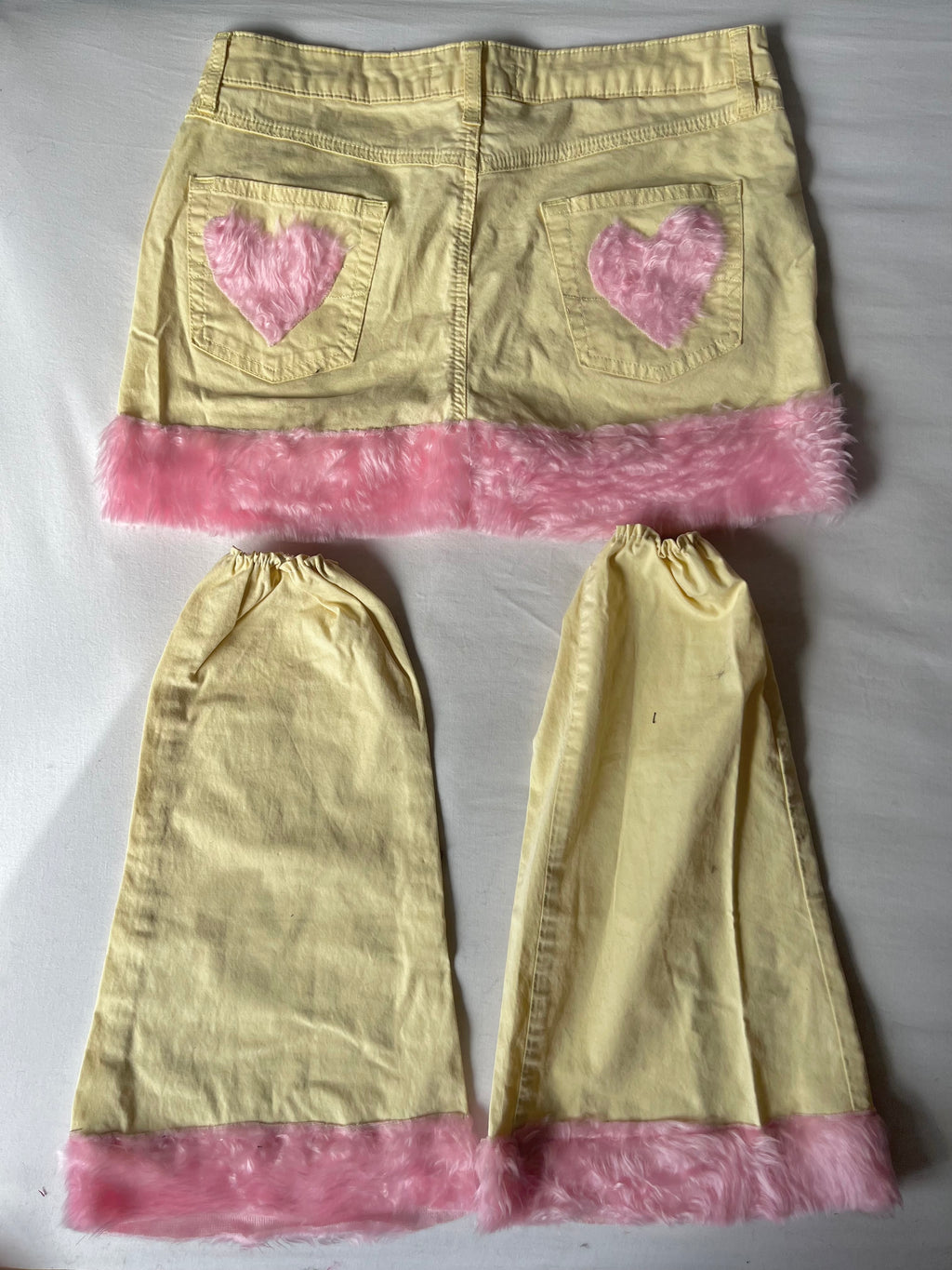 Pastel Skirt & Leg Warmers Set