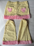 Pastel Skirt & Leg Warmers Set