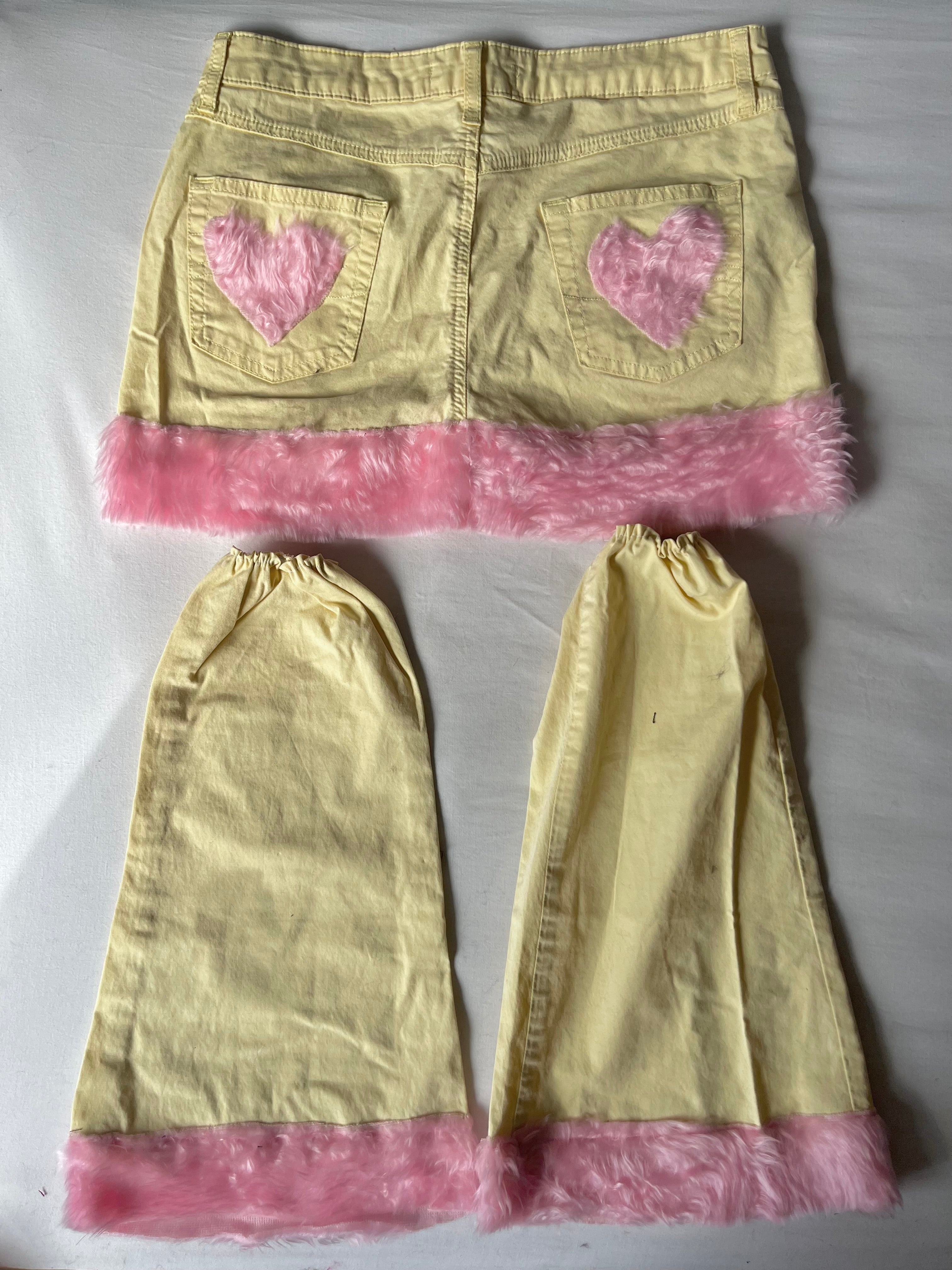 Pastel Skirt & Leg Warmers Set