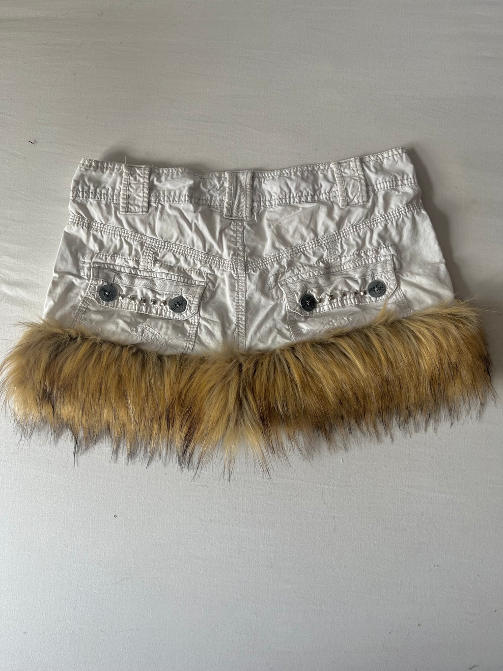 Y2K fur Skirt