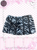 Zebra fur Skirt