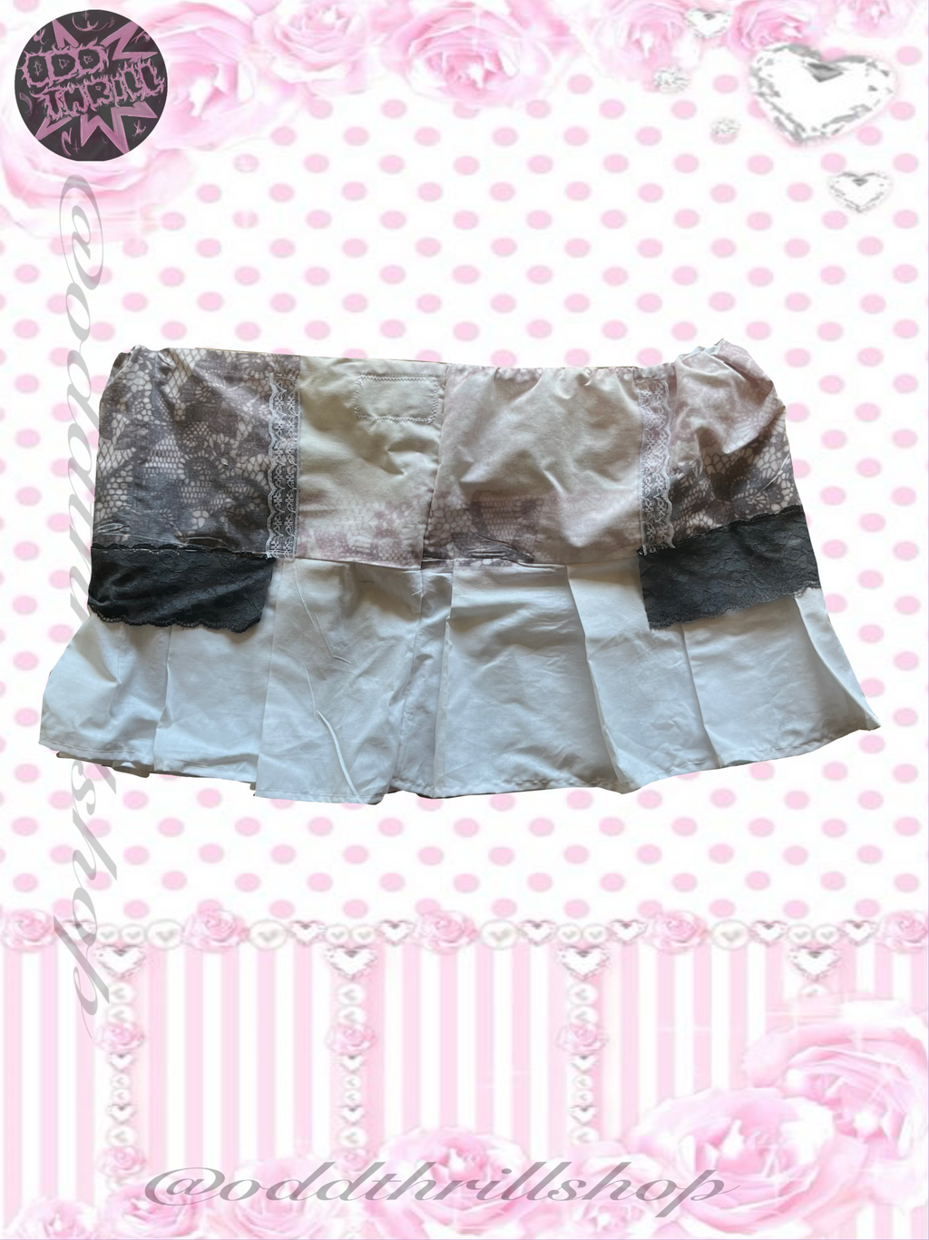 Grey Lace Skirt