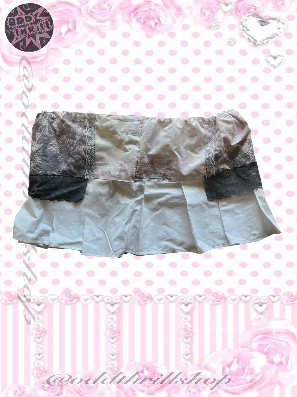 Grey Lace Skirt