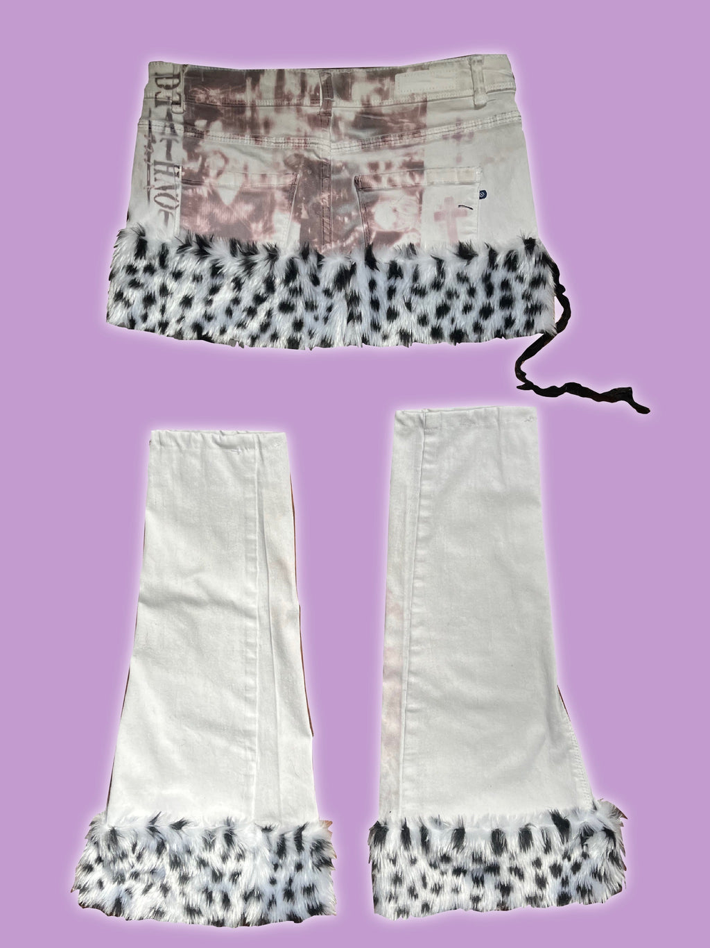 Cross skirt & leg warmers set