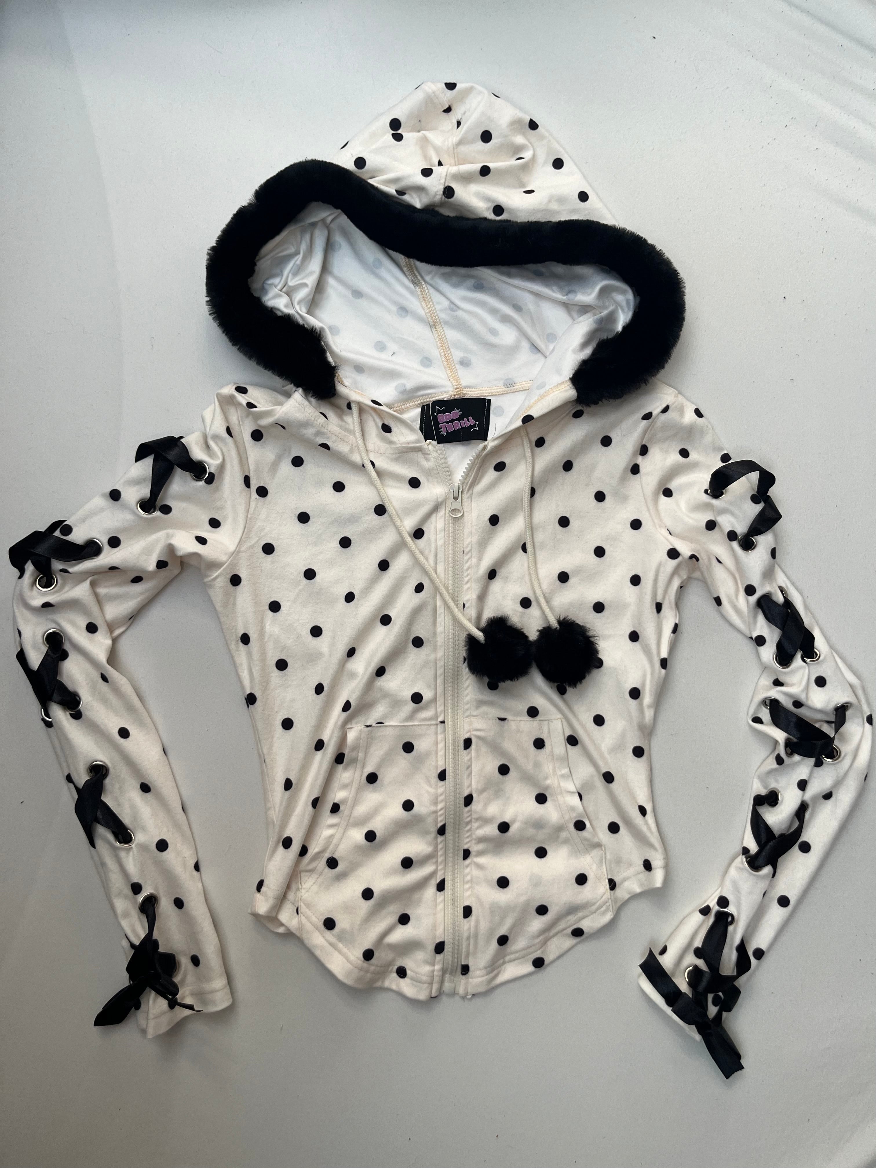 Polka dot Zip Up