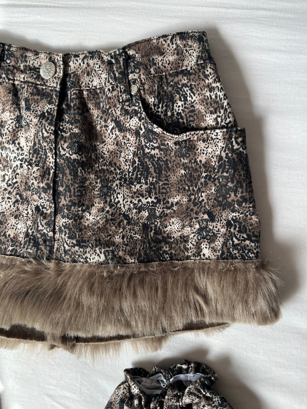 Leopard teddy bear Skirt & Leg Warmers