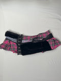 Miniskirt Plaid and Fur