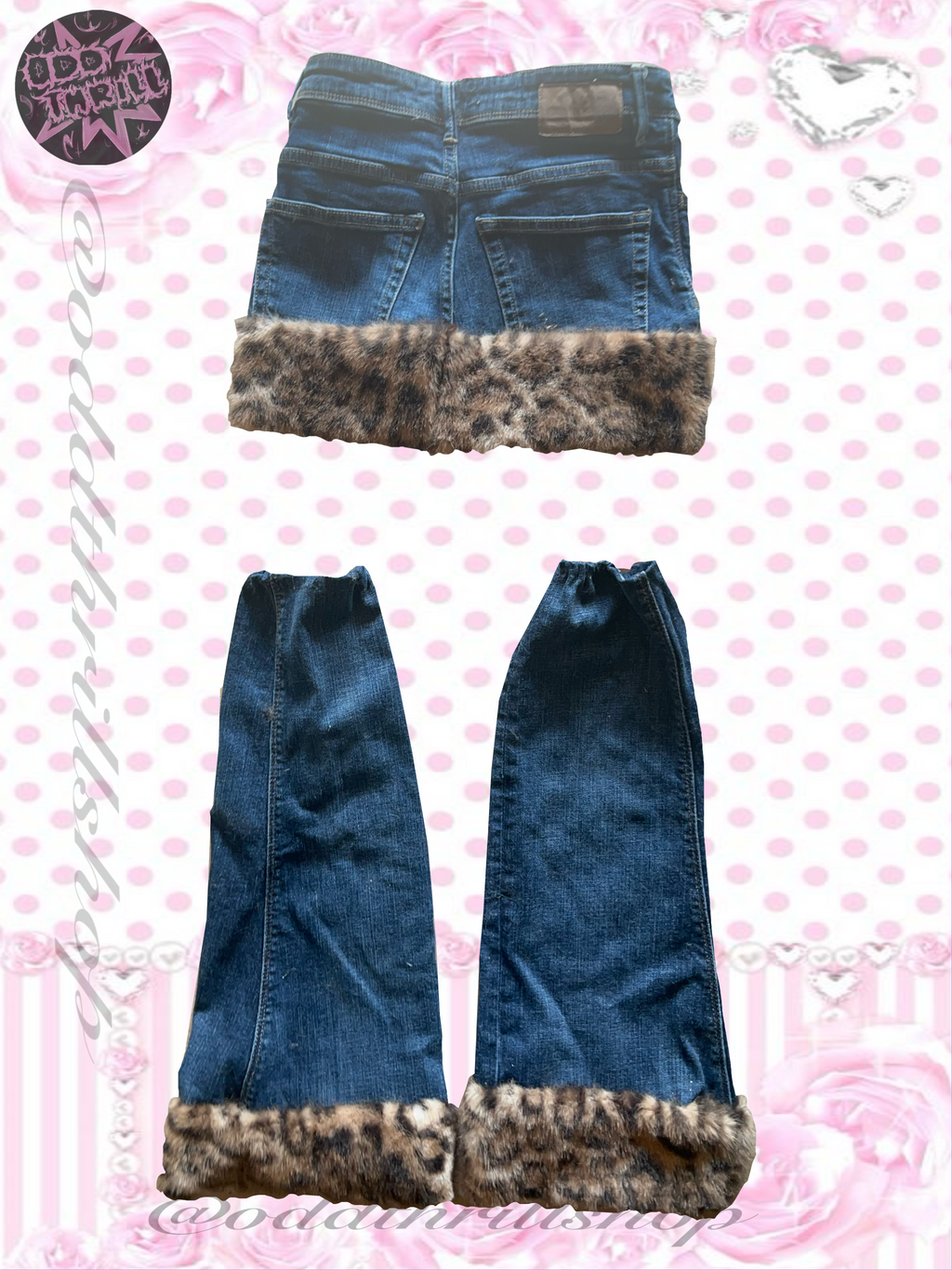 Leopard Skirt & Leg warmers set