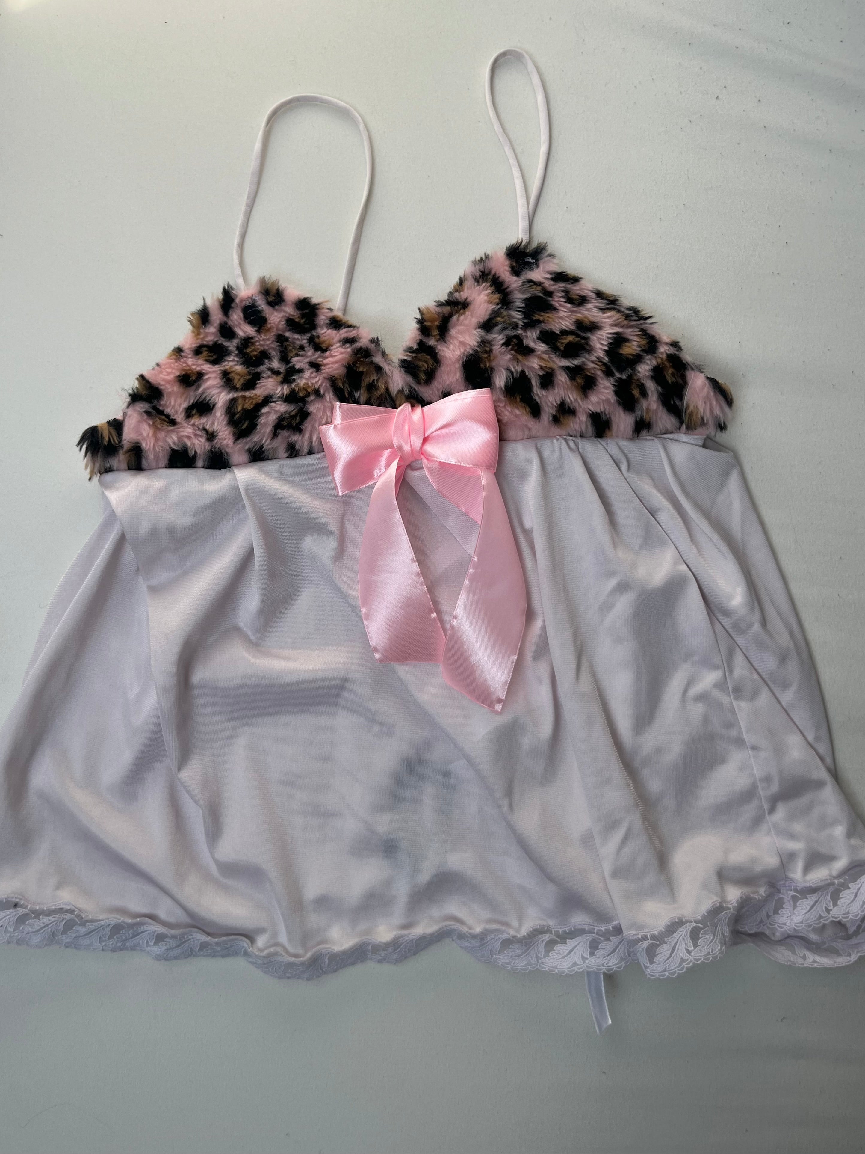 Pink leopard Top