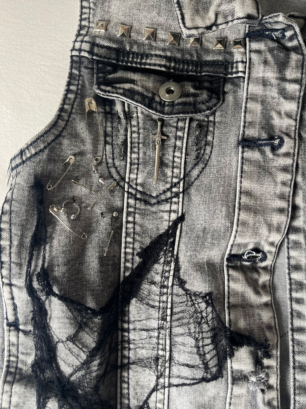 Sleeveless Denim Jacket