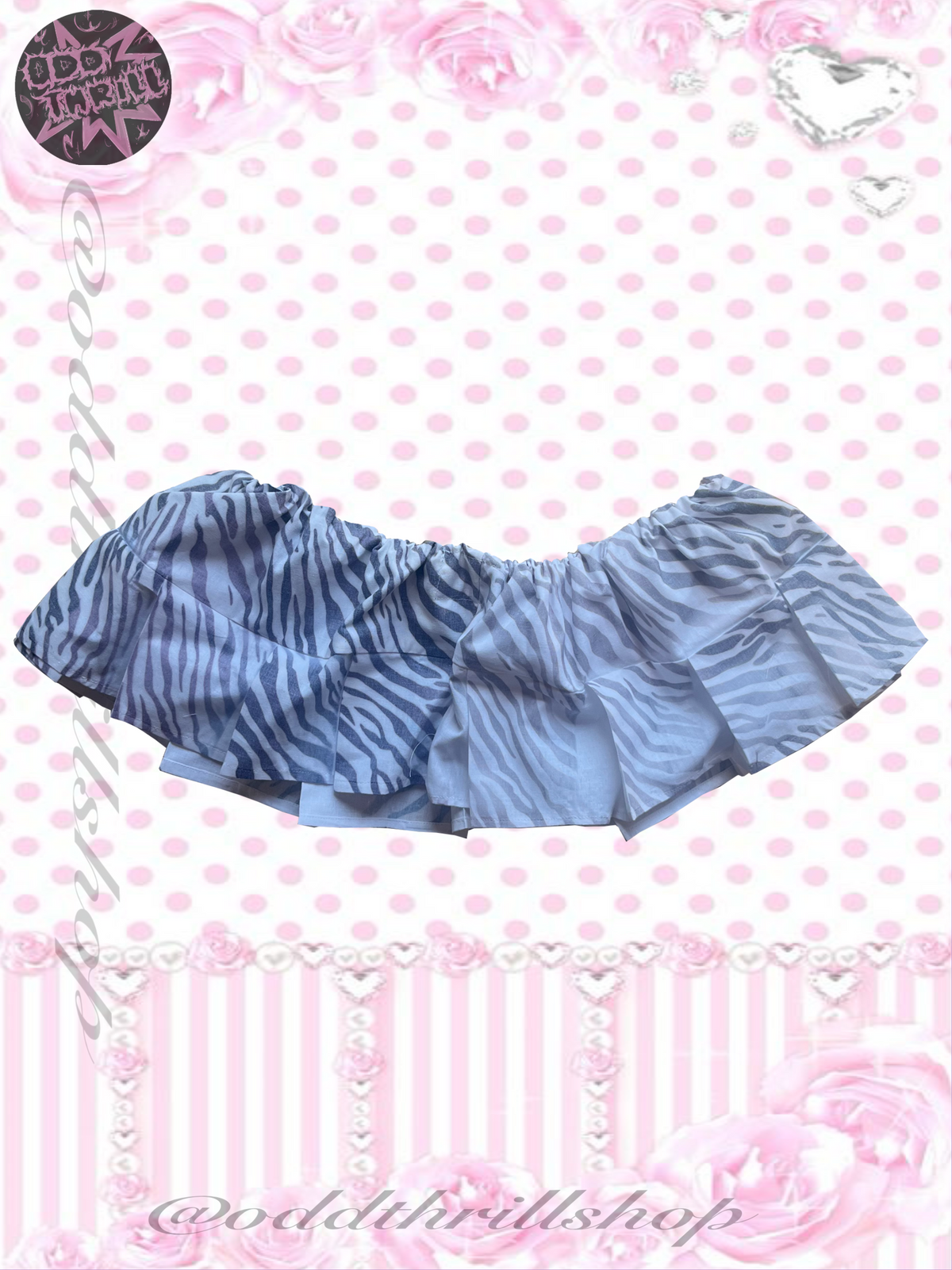 Zebra ribbon Miniskirt