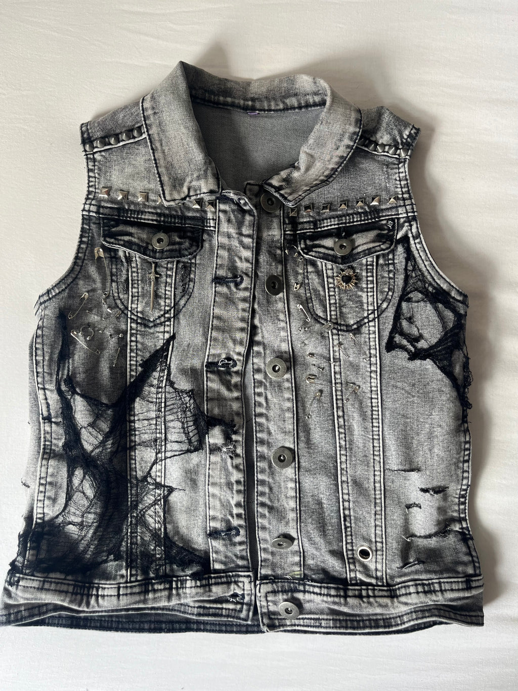 Sleeveless Denim Jacket