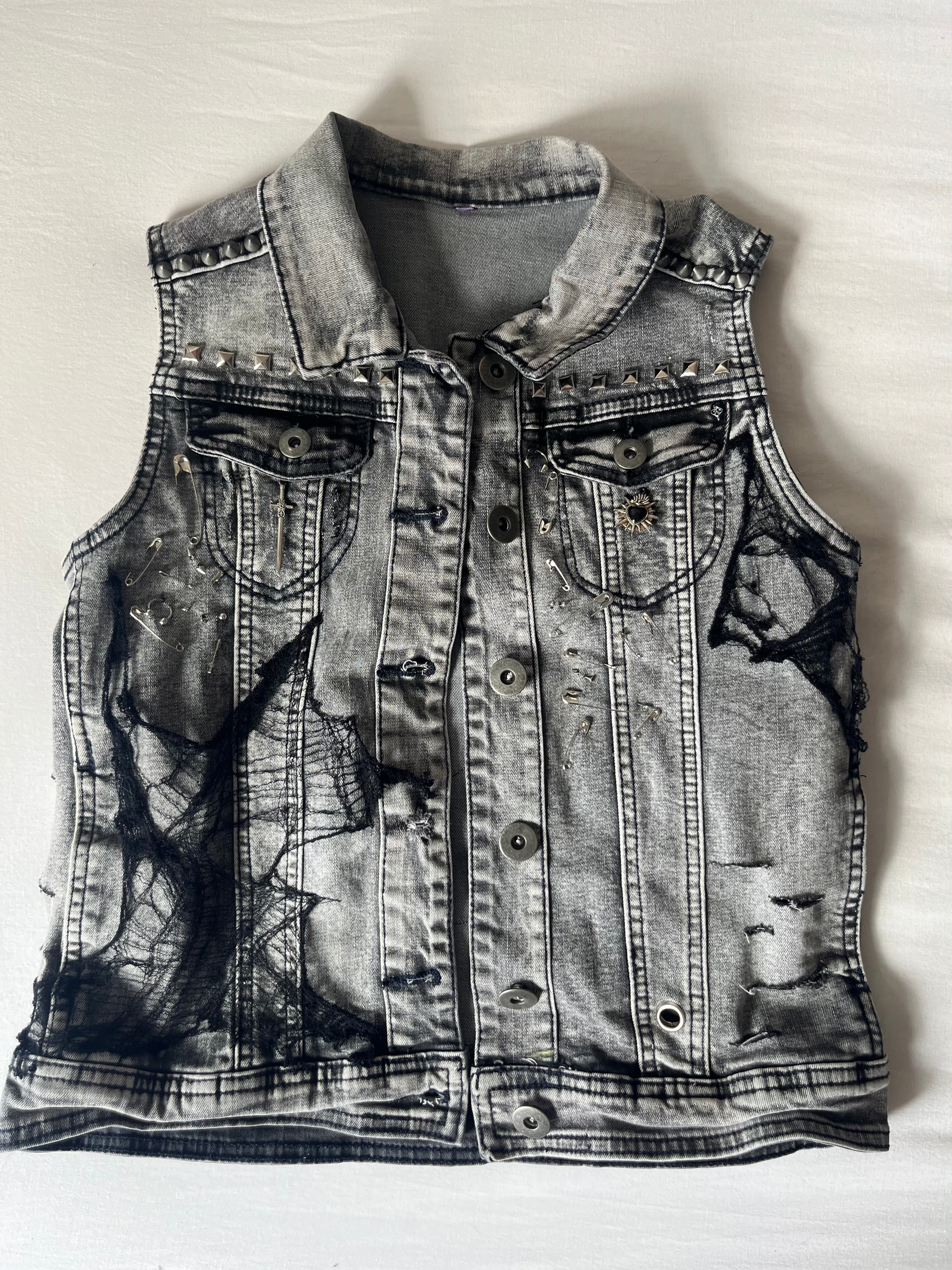 Sleeveless Denim Jacket
