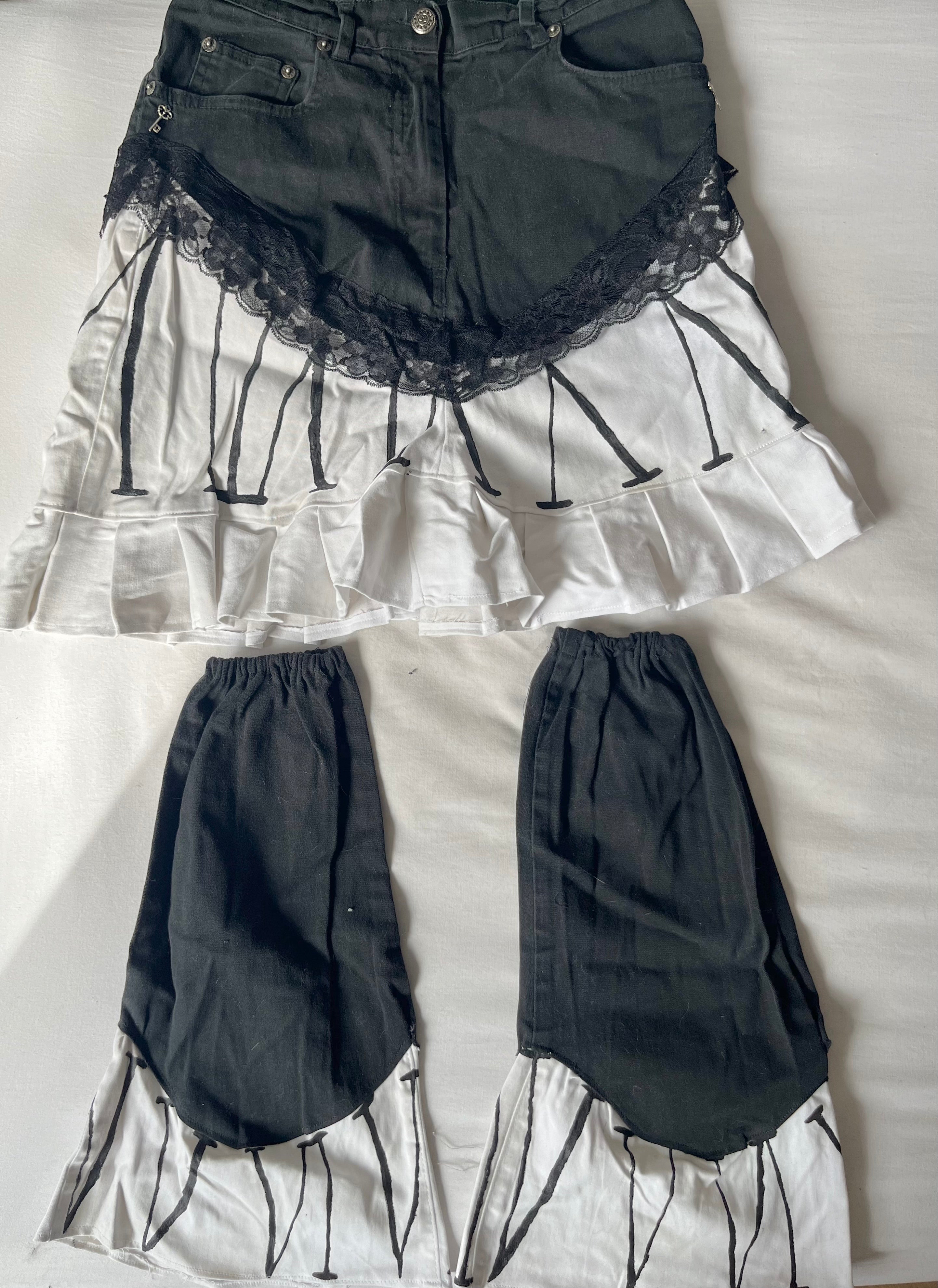 Clock Skirt & Leg Warmers Set