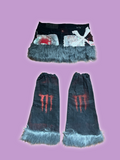 Apocalypse skirt & leg warmers set