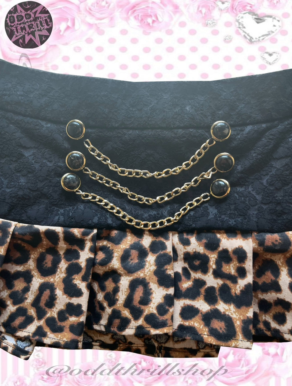 Chains & Buttons Skirt